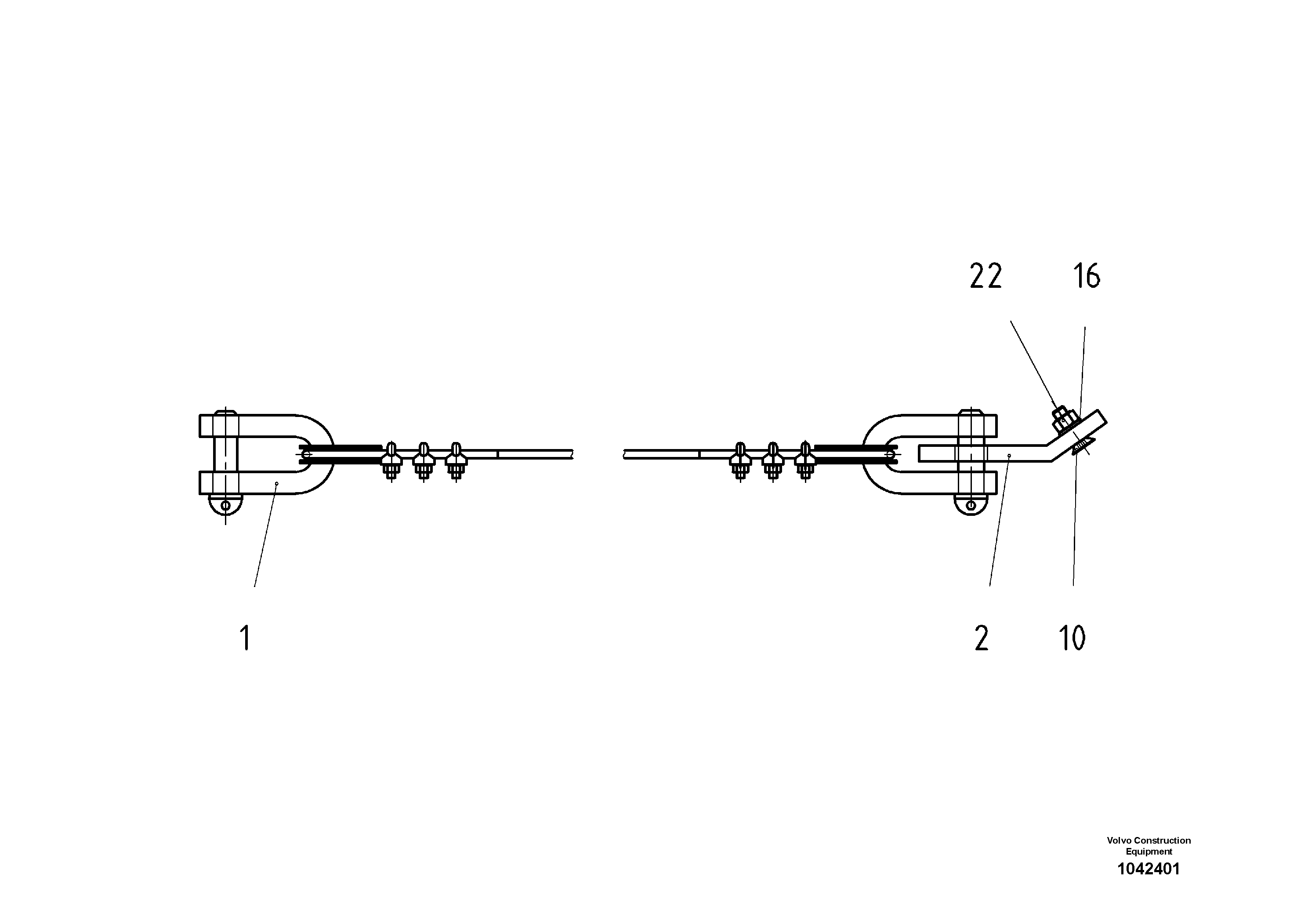Схема запчастей Volvo ABG8820B - 48029 Pre-Assembling For Tensioning Wire Rope ABG8820/ABG8820B ABG8820 S/N 21098-23354 ABG8820B S/N 23355-