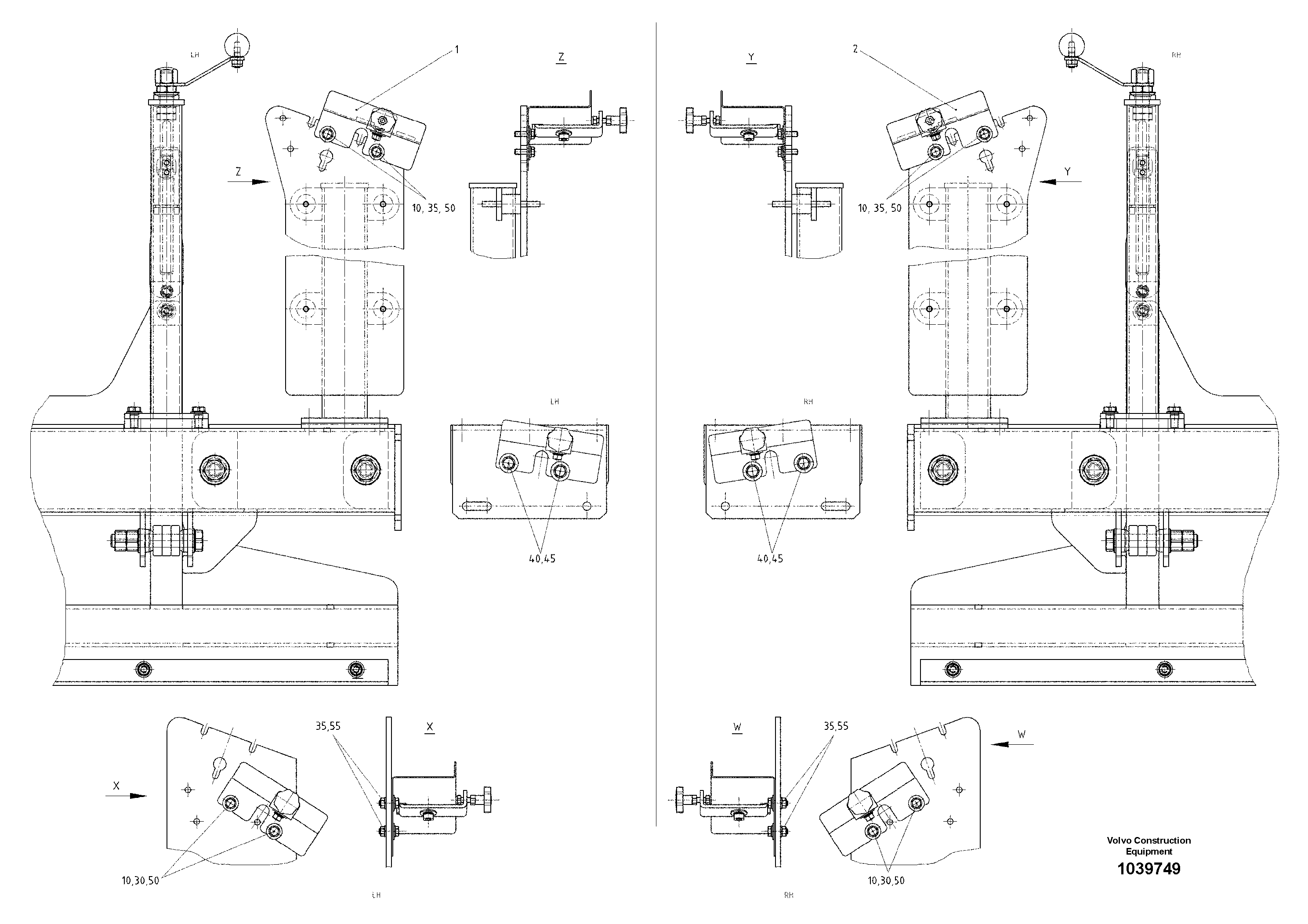 Схема запчастей Volvo ABG8820B - 48060 Support, Moba Control ABG8820/ABG8820B ABG8820 S/N 21098-23354 ABG8820B S/N 23355-