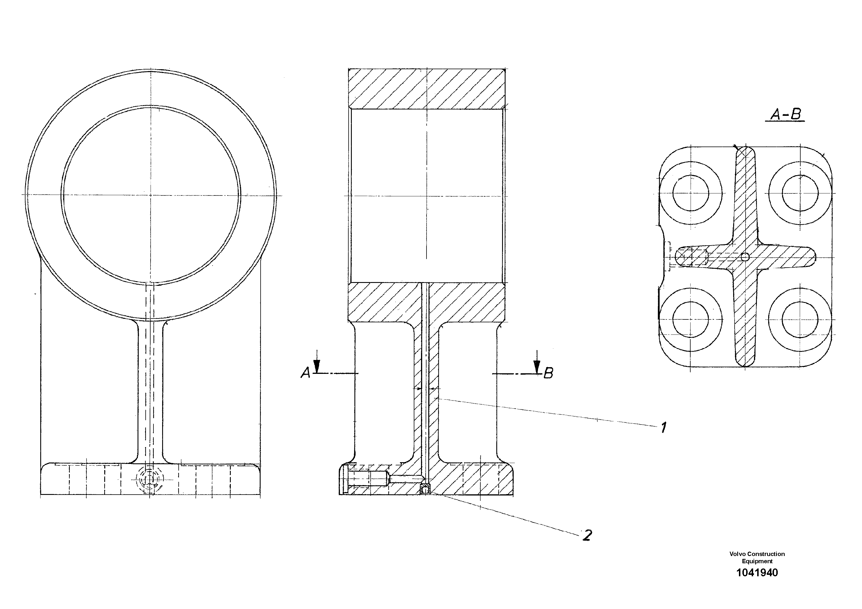 Схема запчастей Volvo ABG8820B - 48208 Pillow Block ABG8820/ABG8820B ABG8820 S/N 21098-23354 ABG8820B S/N 23355-