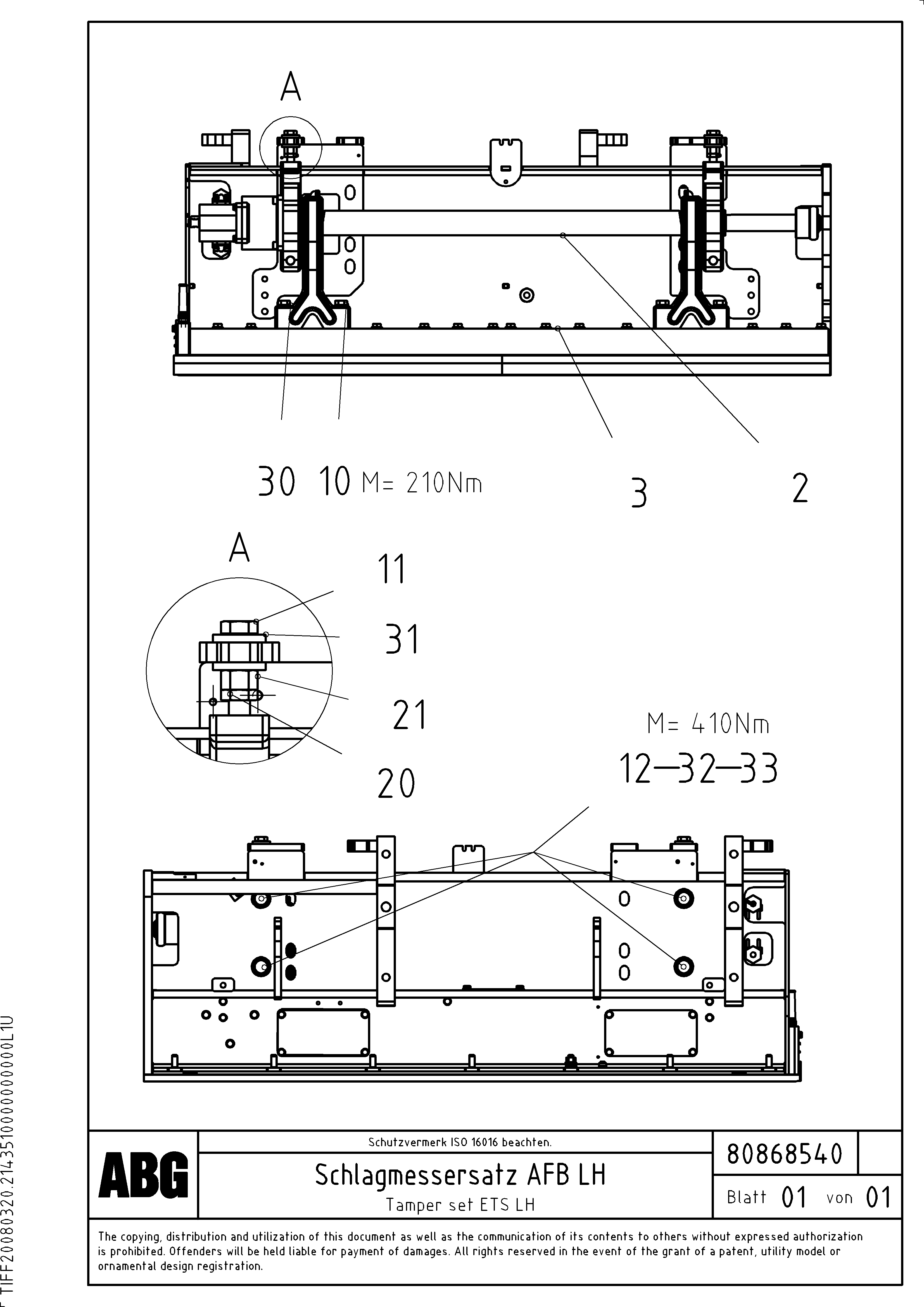 Схема запчастей Volvo ABG8820B - 76162 Tamper for extendable screed VB 88 ETC ATT. SCREED 3,0 - 10,0M ABG8820, ABG8820B