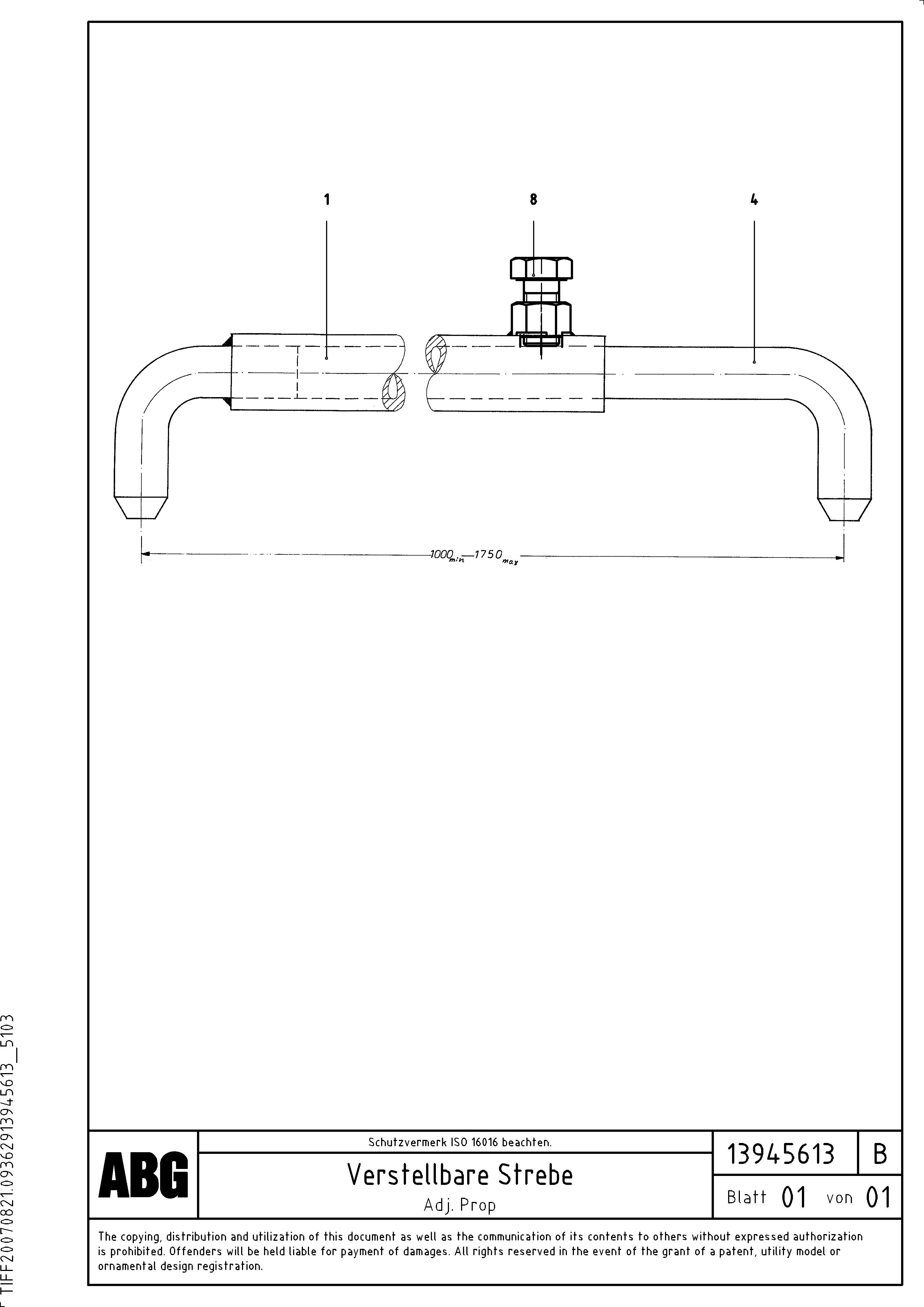 Схема запчастей Volvo ABG8820B - 89018 Prop assembly for auger extension VDT 121 ATT. SCREEDS 2,5 -13,0M ABG8820/ABG8820B