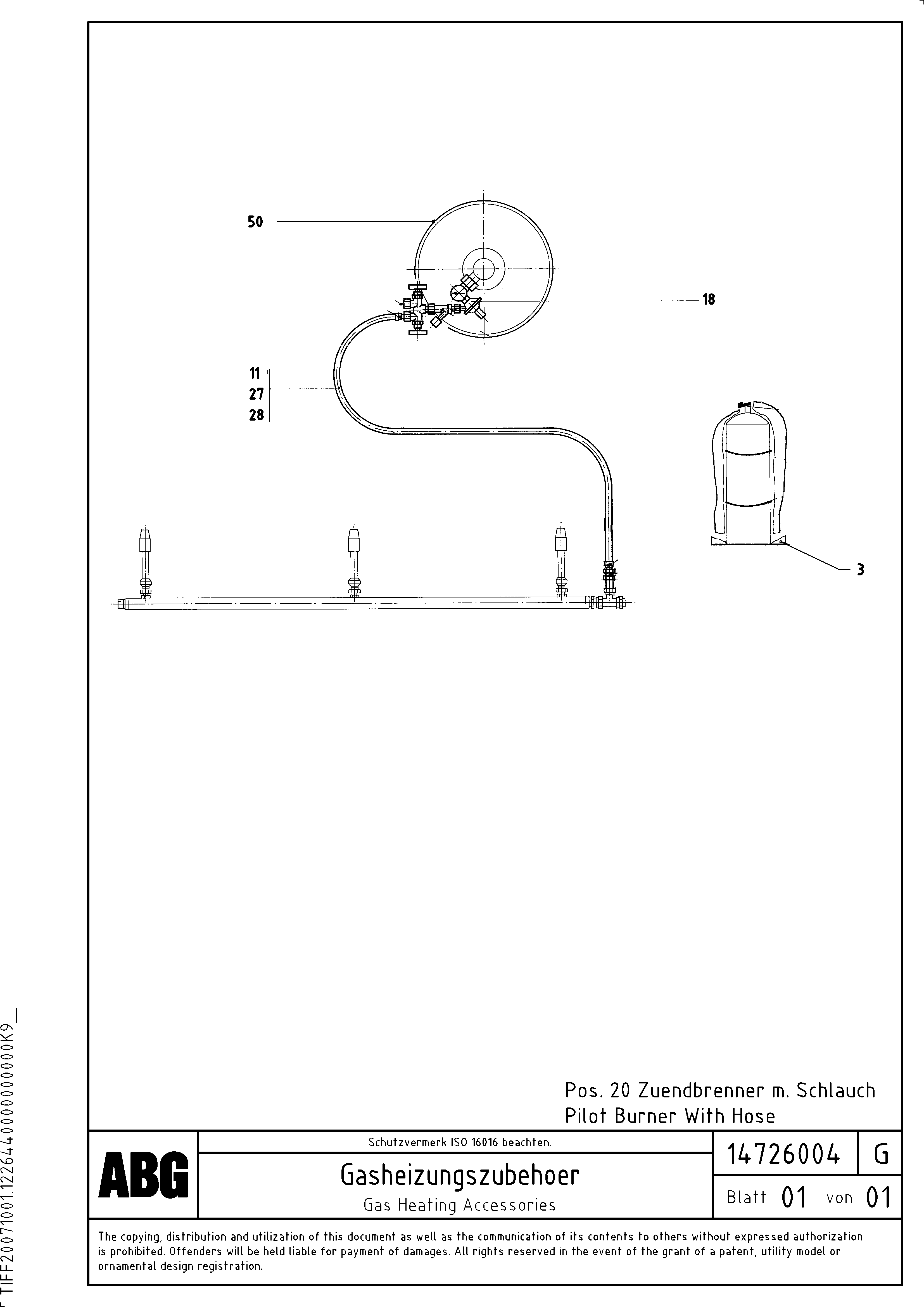Схема запчастей Volvo ABG8820B - 77702 Gas heating accessories VDT 121 ATT. SCREEDS 2,5 -13,0M ABG8820/ABG8820B