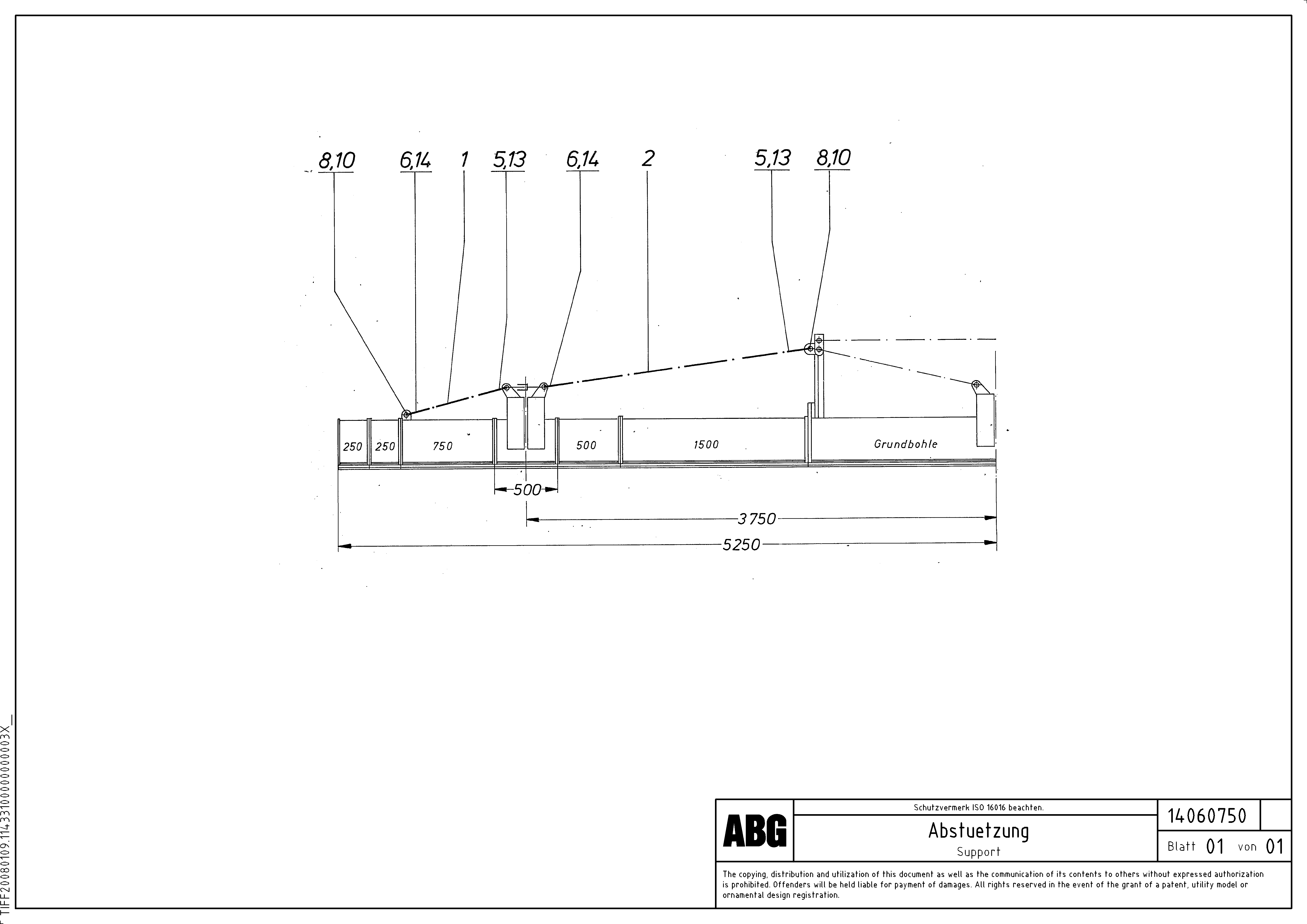 Схема запчастей Volvo ABG8820B - 75045 Support for extensions MB 122 ATT. SCREEDS 2,5 -12,0M ABG8820, ABG8820B