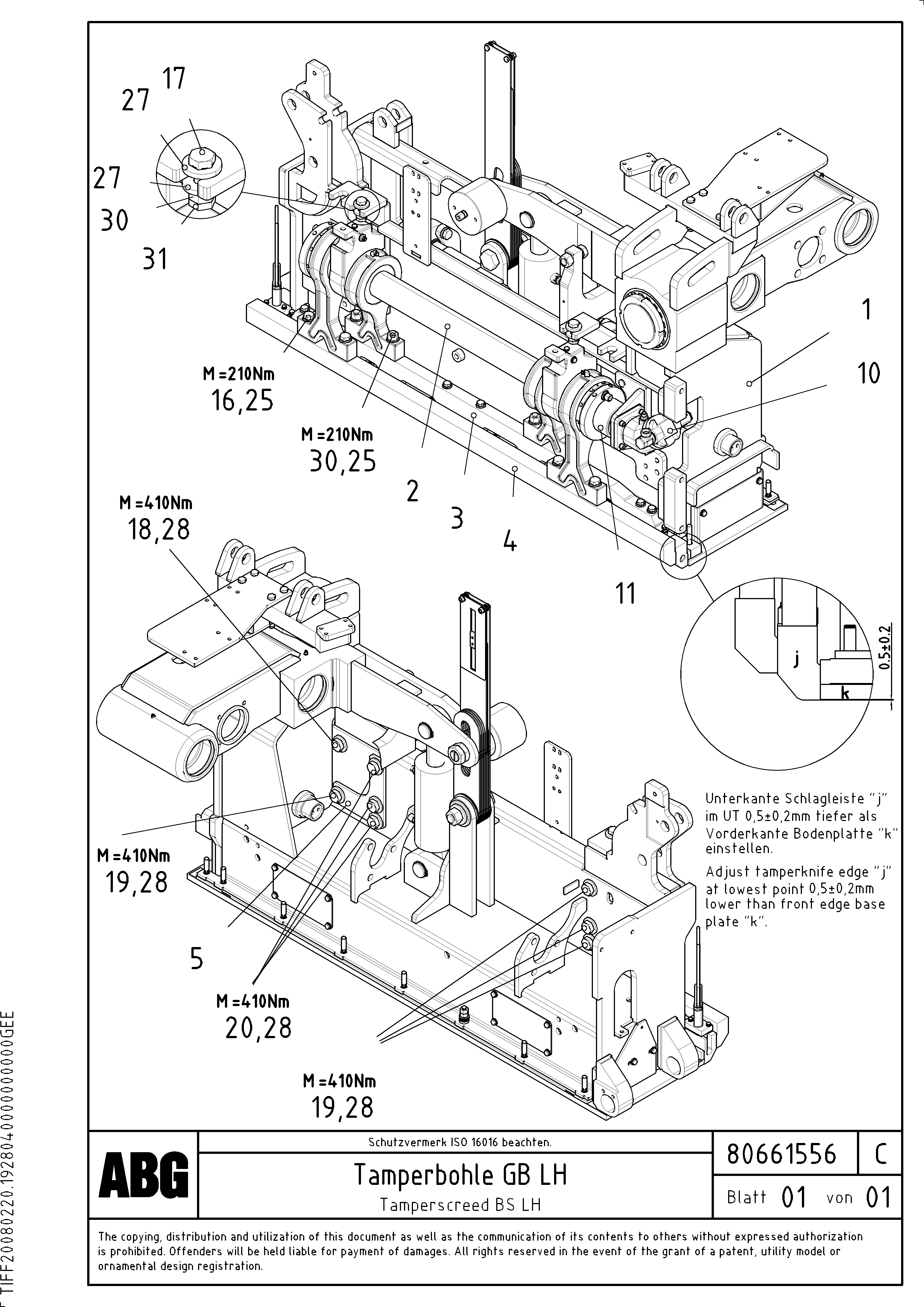 Схема запчастей Volvo ABG8820B - 64596 Vib.-tamperscreed for basic screed VDT-V 89 ETC ATT. SCREEDS 3,0 - 9,0M ABG8820, ABG8820B