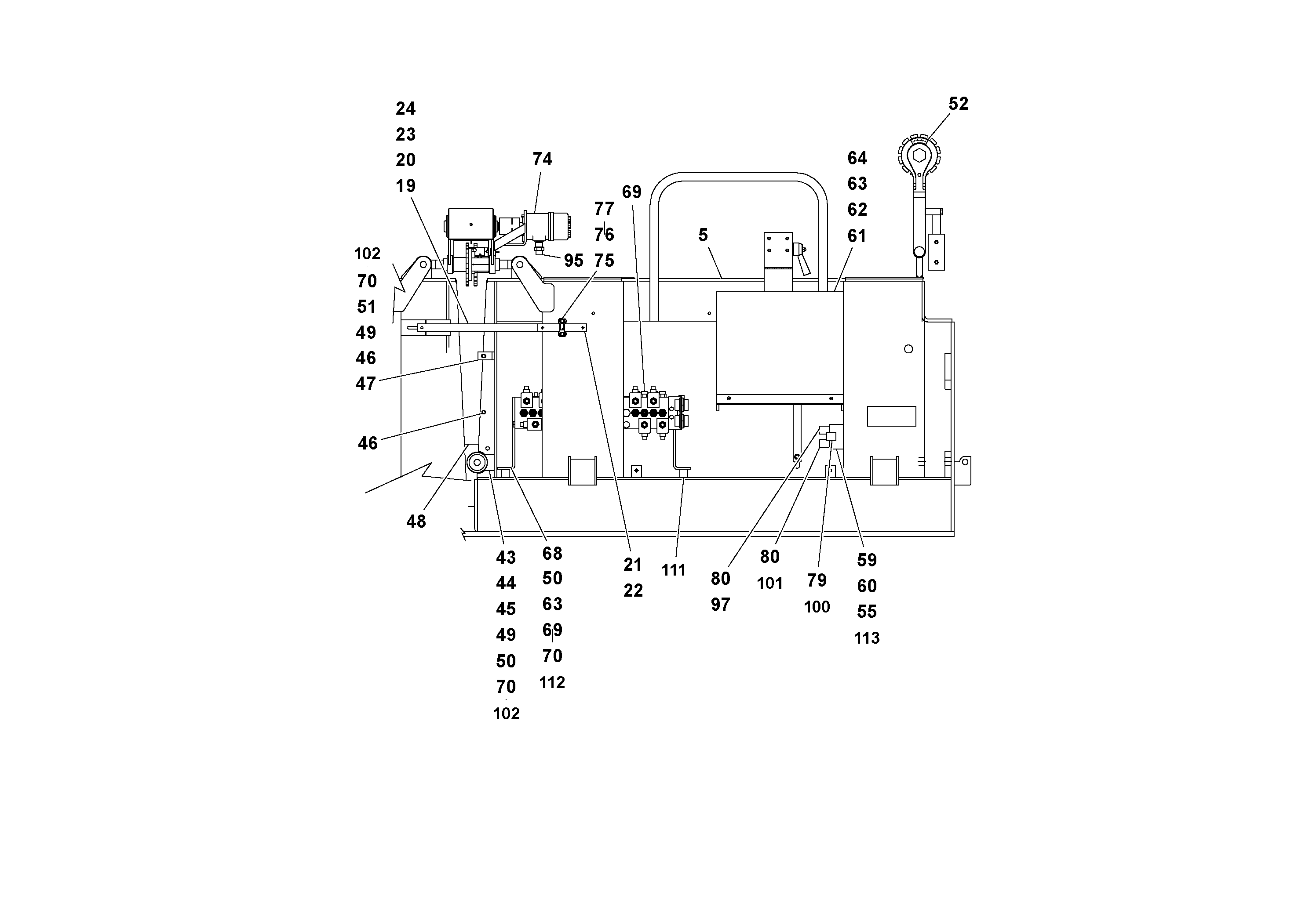 Схема запчастей Volvo OMNI IIIE - 69864 Main Screed Assembly 