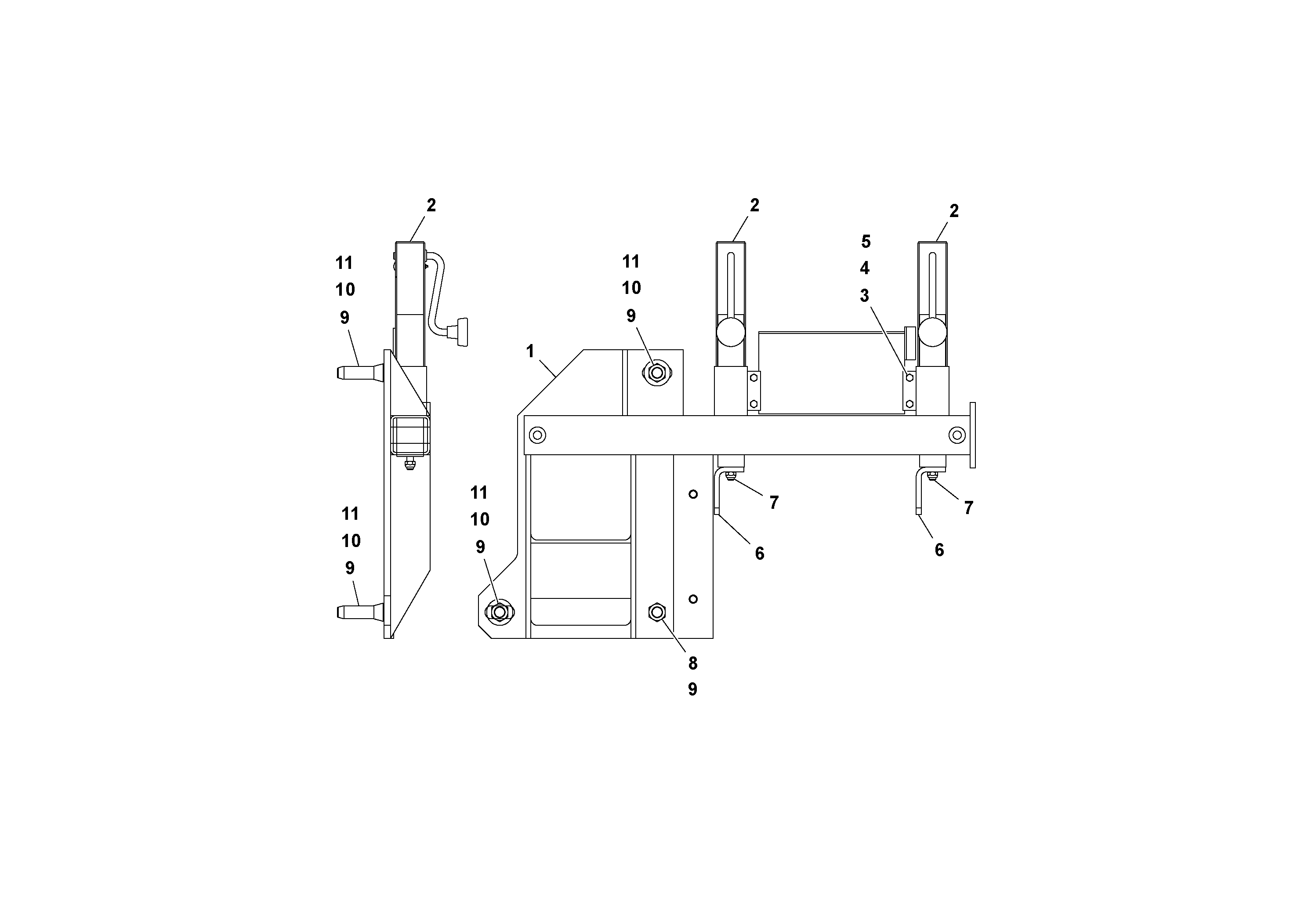 Схема запчастей Volvo OMNI IIIE - 39929 Edger Guide Assembly 