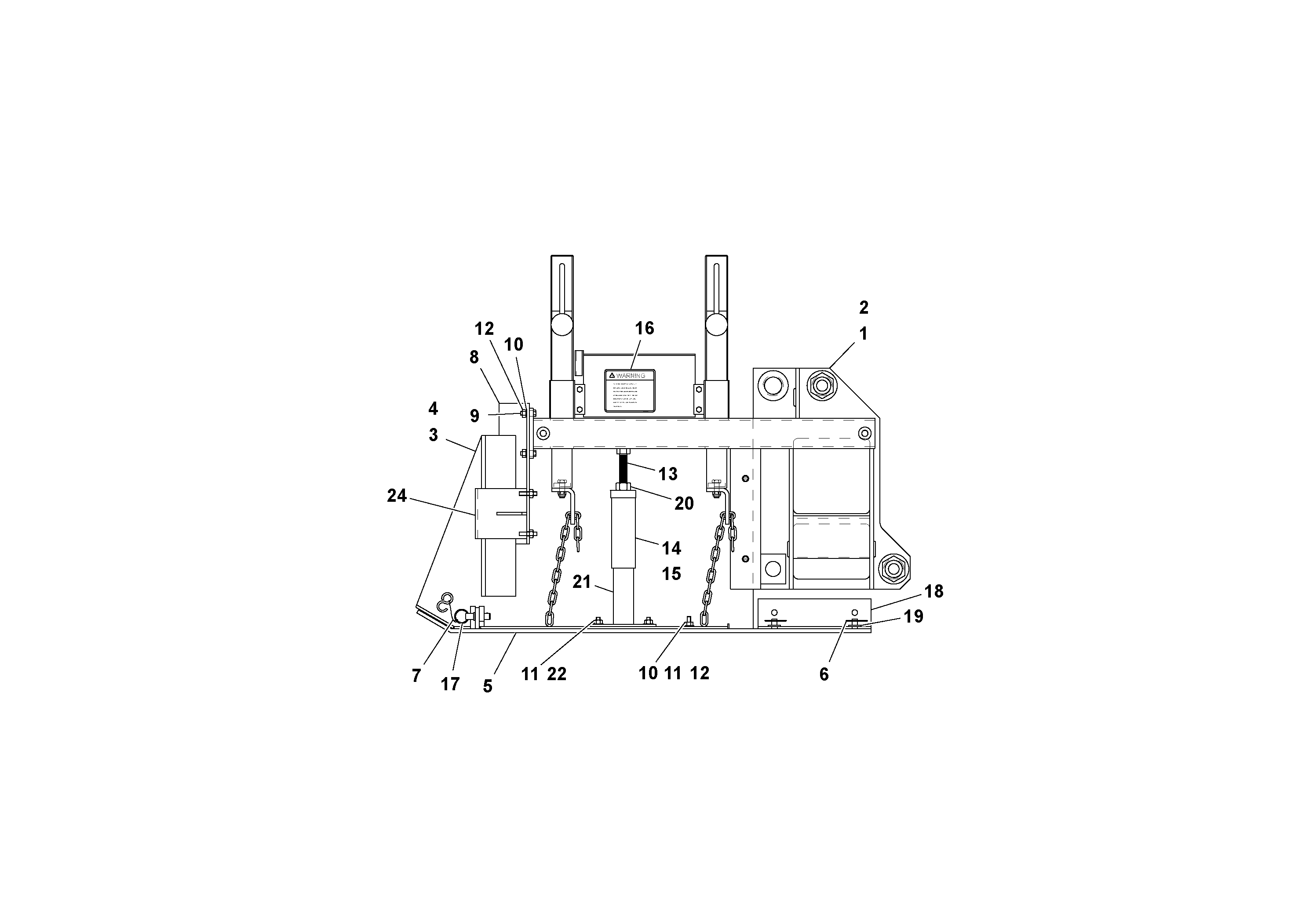 Схема запчастей Volvo OMNI IIIE - 57420 Edger Plate Arrangement 