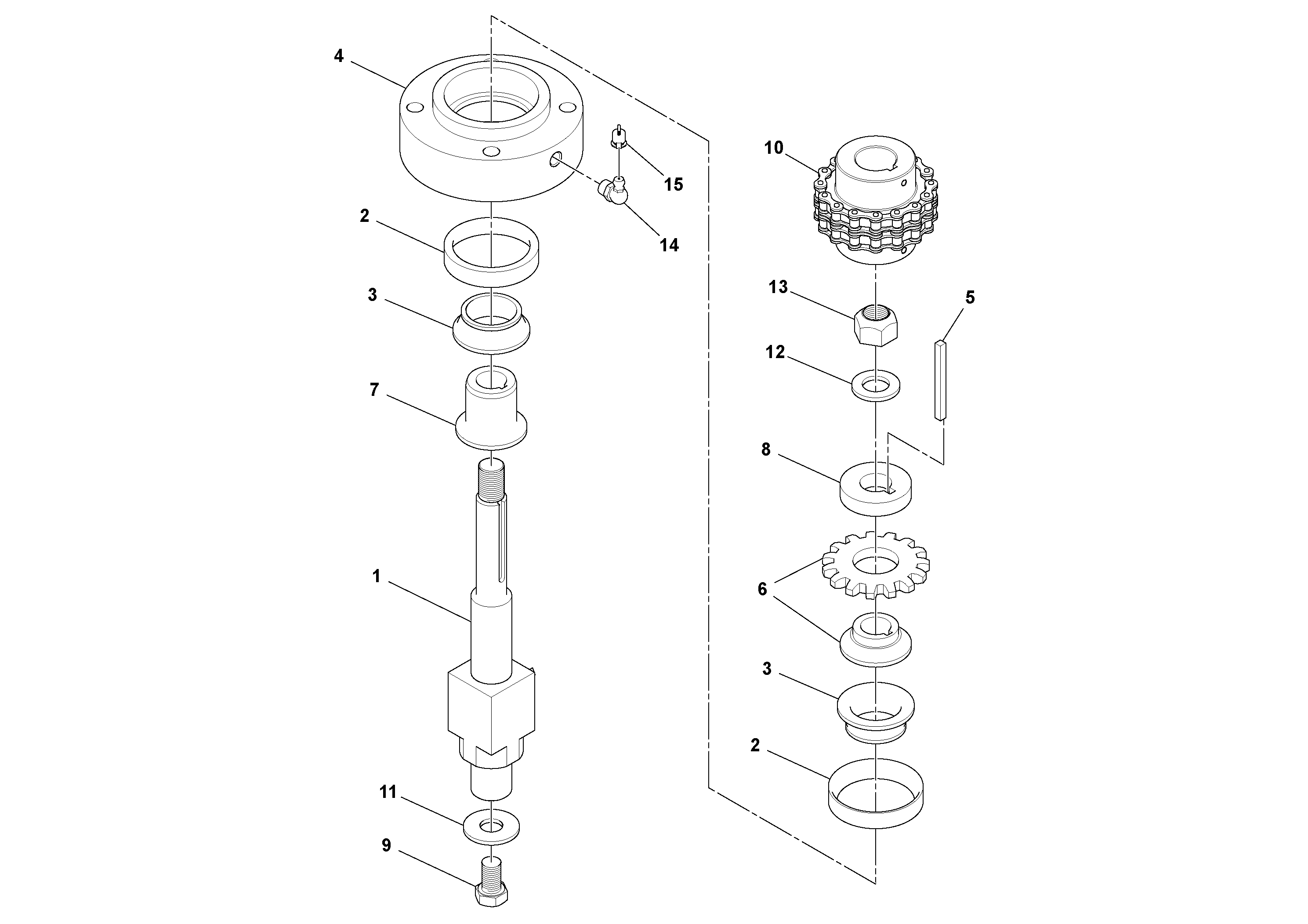 Схема запчастей Volvo OMNI 318 SCREED PF6110, PF6160, PF6170 - 59068 Outer Height Assembly 