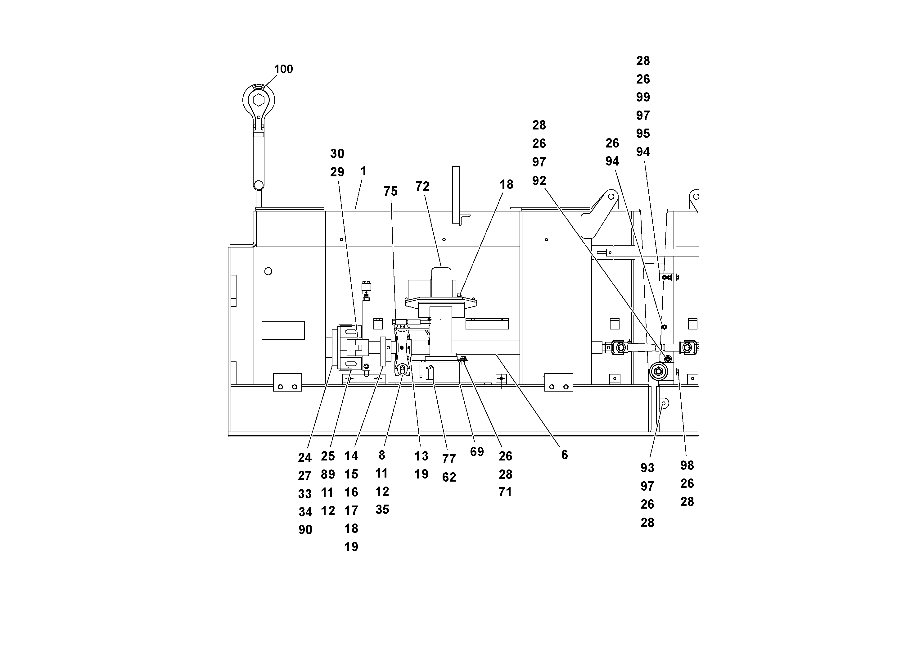 Схема запчастей Volvo OMNI IIIA - 57433 Main Screed Assembly 