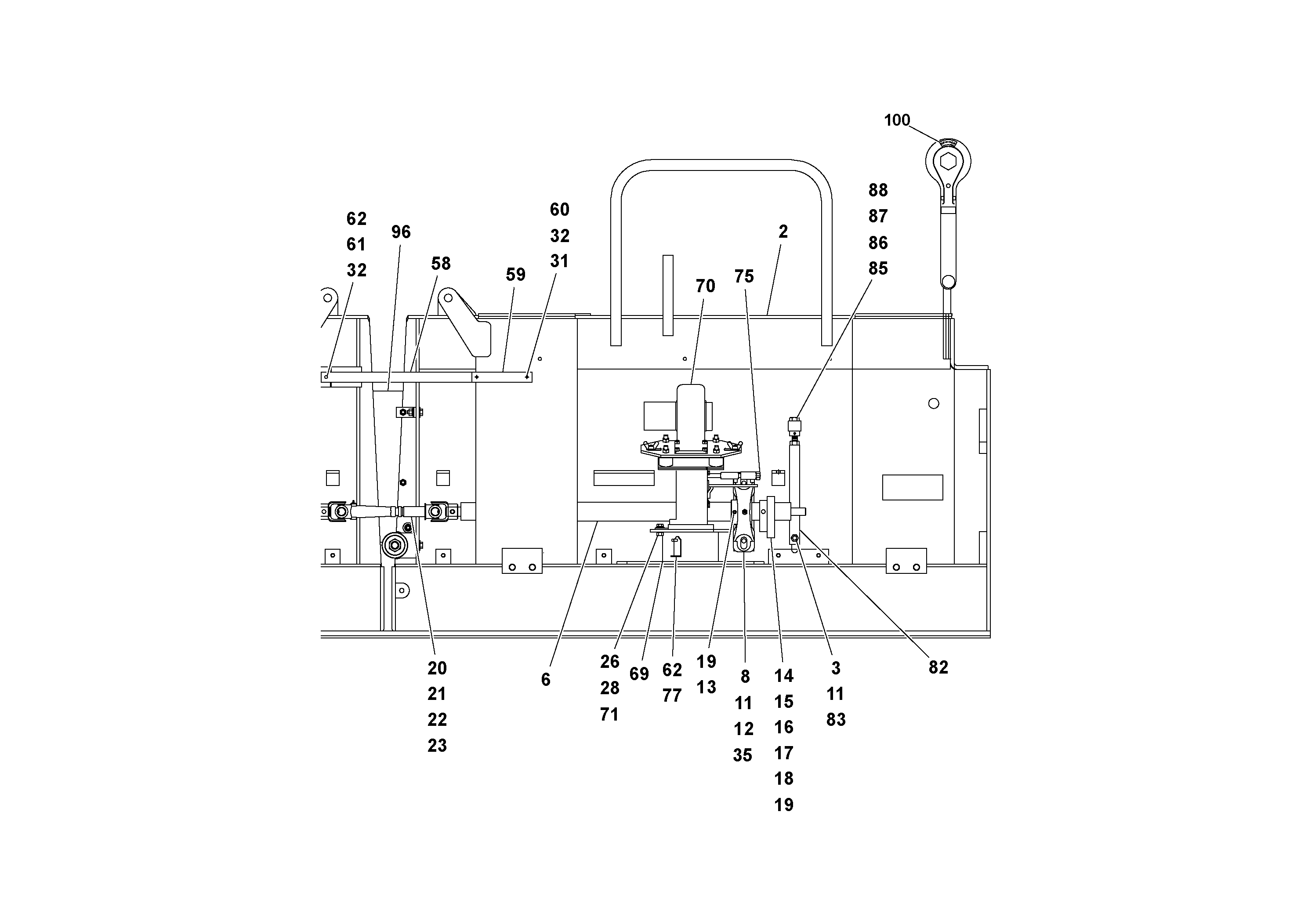 Схема запчастей Volvo OMNI IIIA - 57994 Main Screed Assembly 