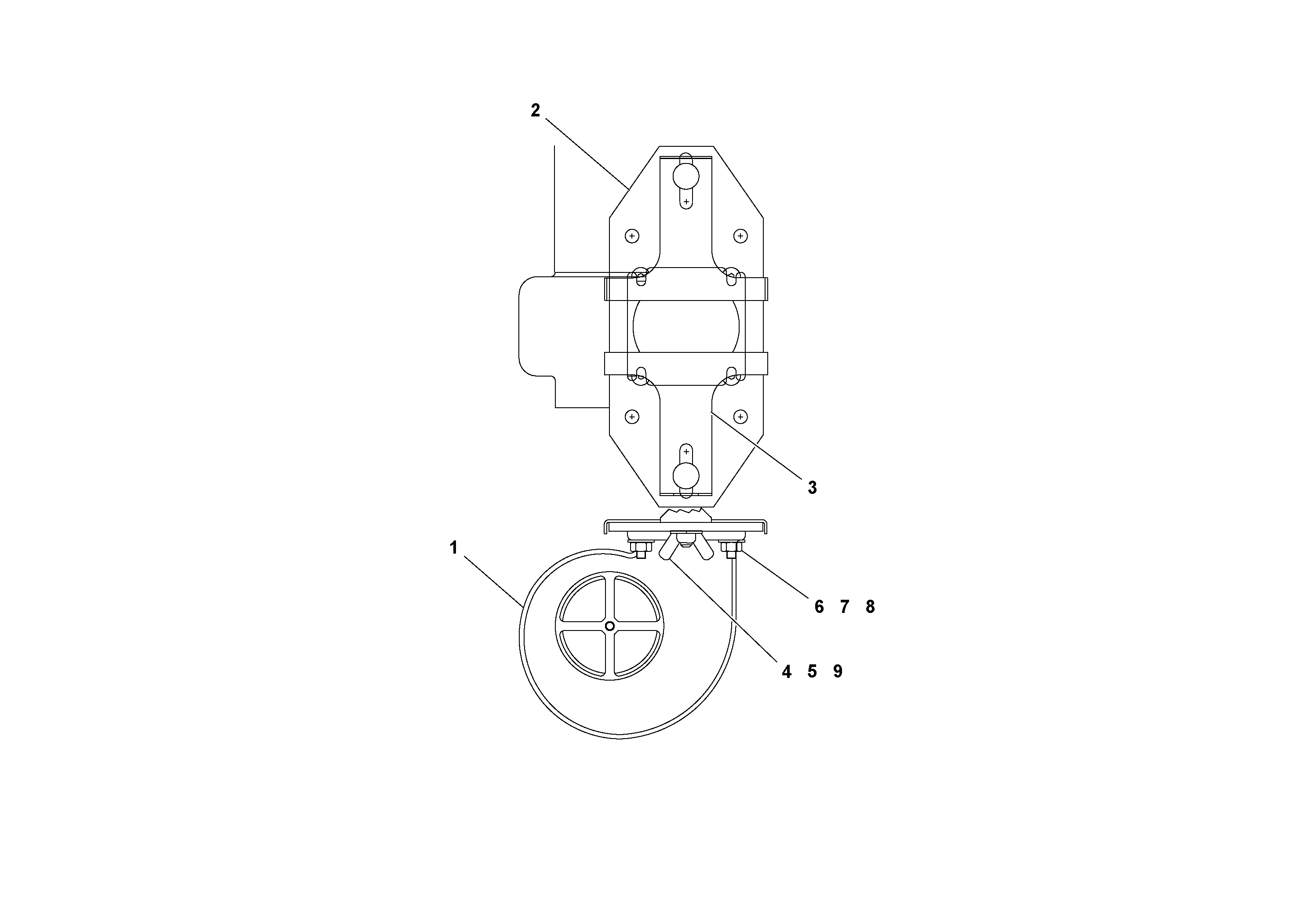 Схема запчастей Volvo OMNI IIIA - 49460 Fan Mounting Plate Assembly 