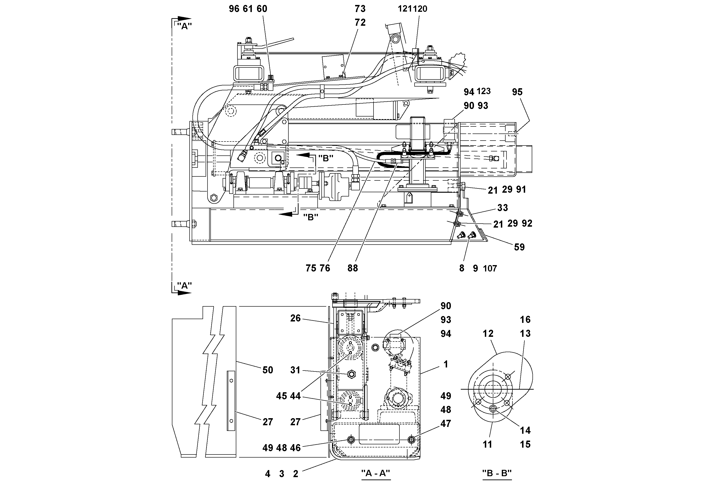 Схема запчастей Volvo OMNI IIIA - 57999 Extension Assembly 