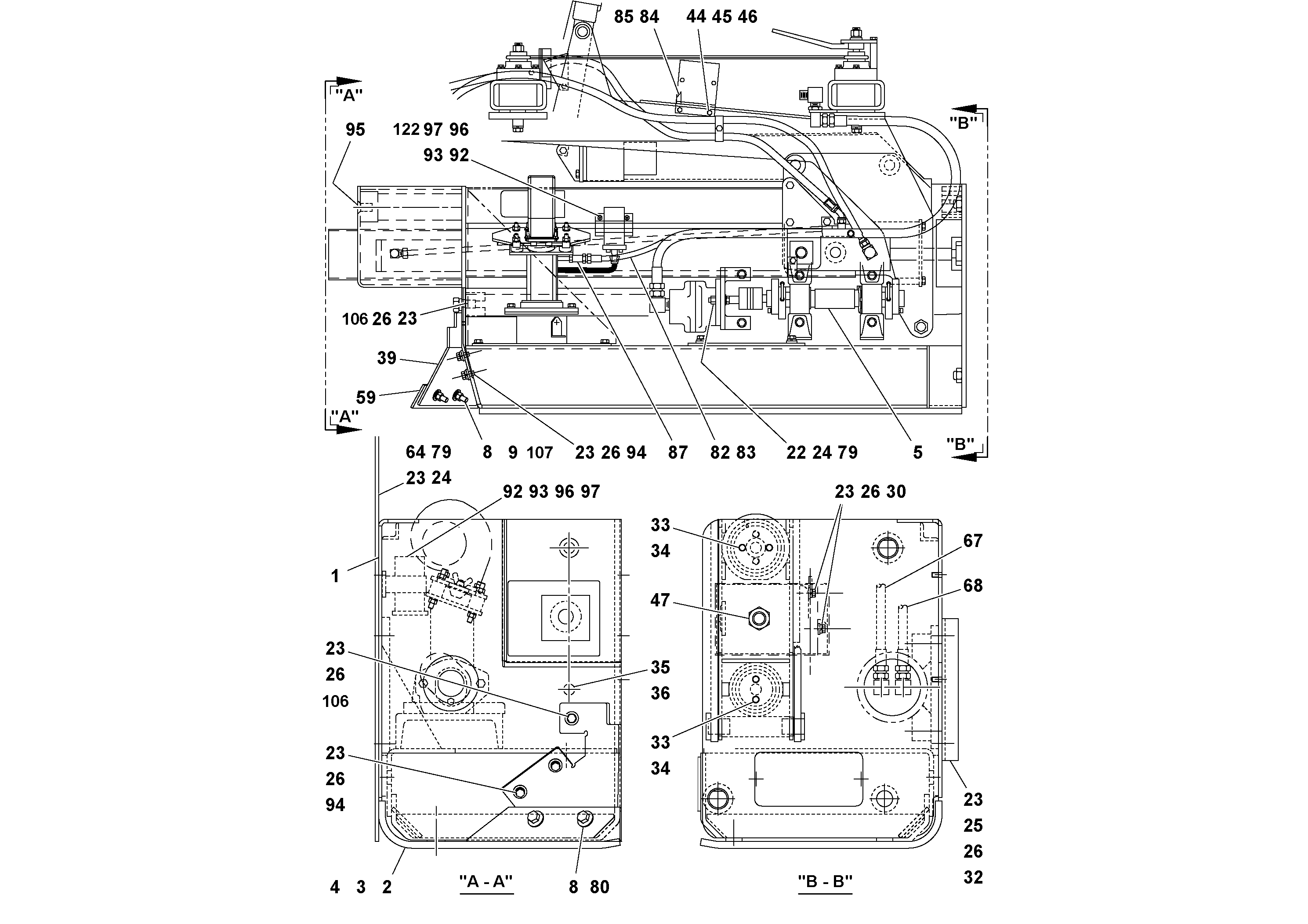 Схема запчастей Volvo OMNI IIIA - 58483 Extension Assembly 