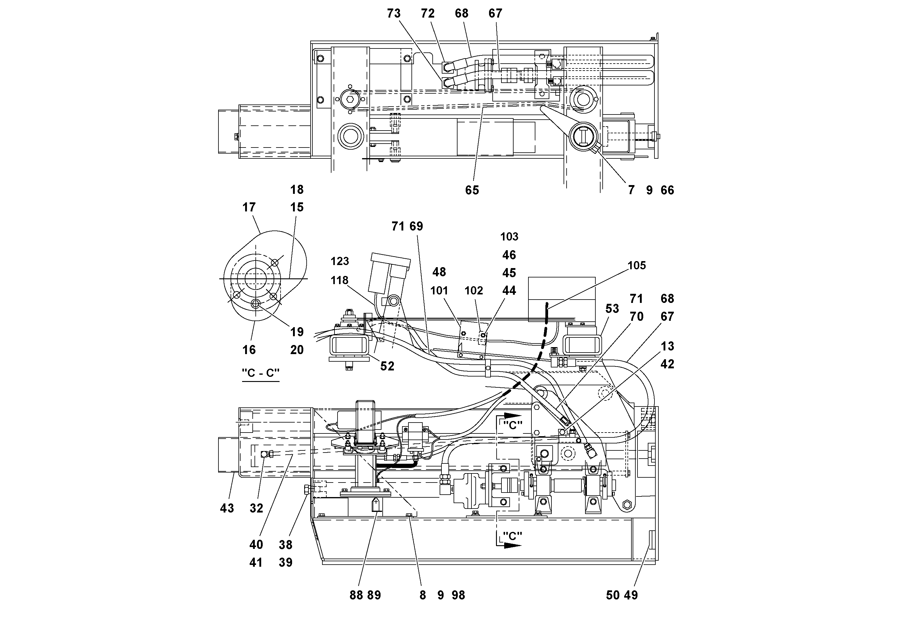 Схема запчастей Volvo OMNI IIIA - 58484 Extension Assembly 