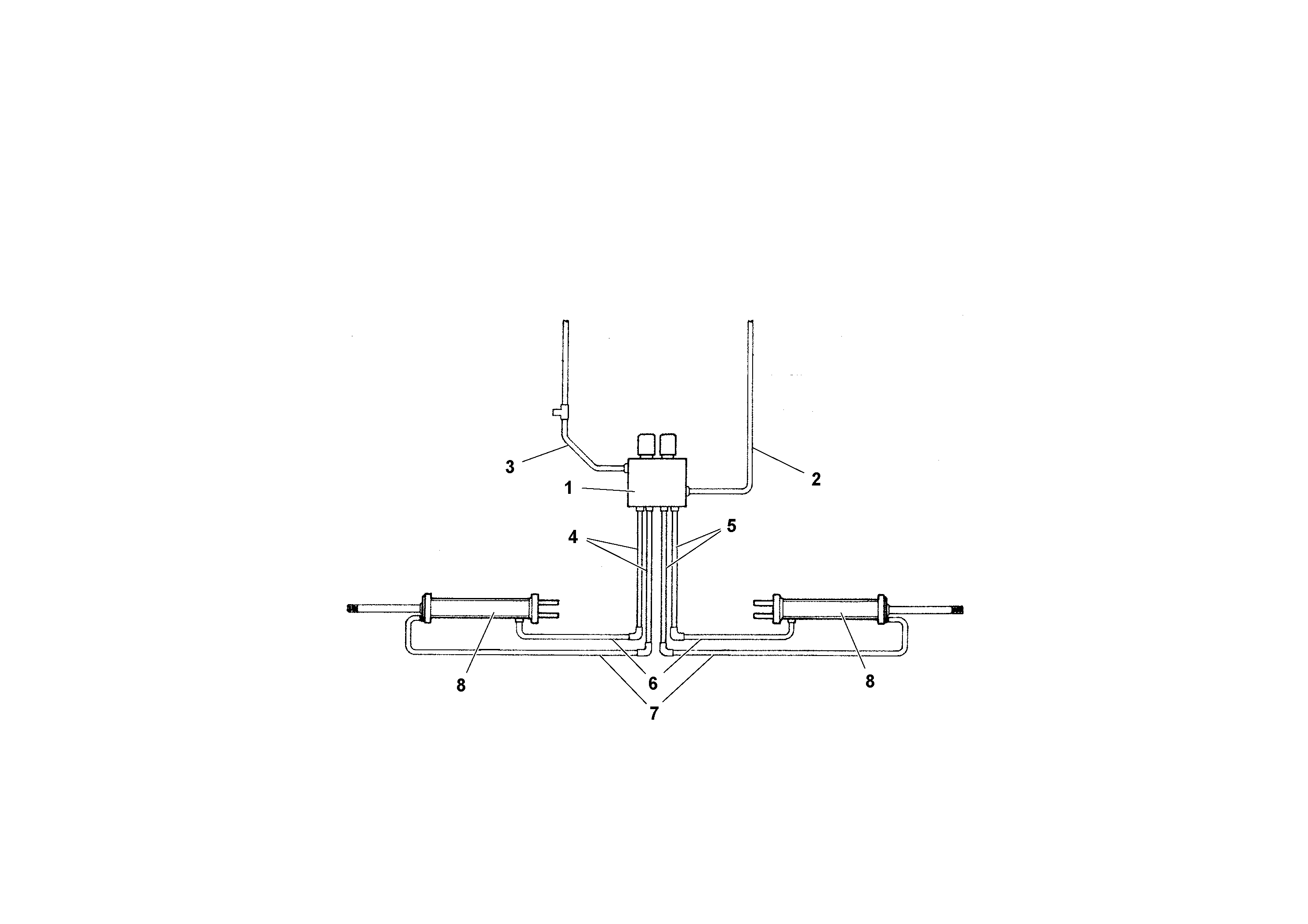 Схема запчастей Volvo 2.5/5B HSE - 65619 Hydraulic diagram 