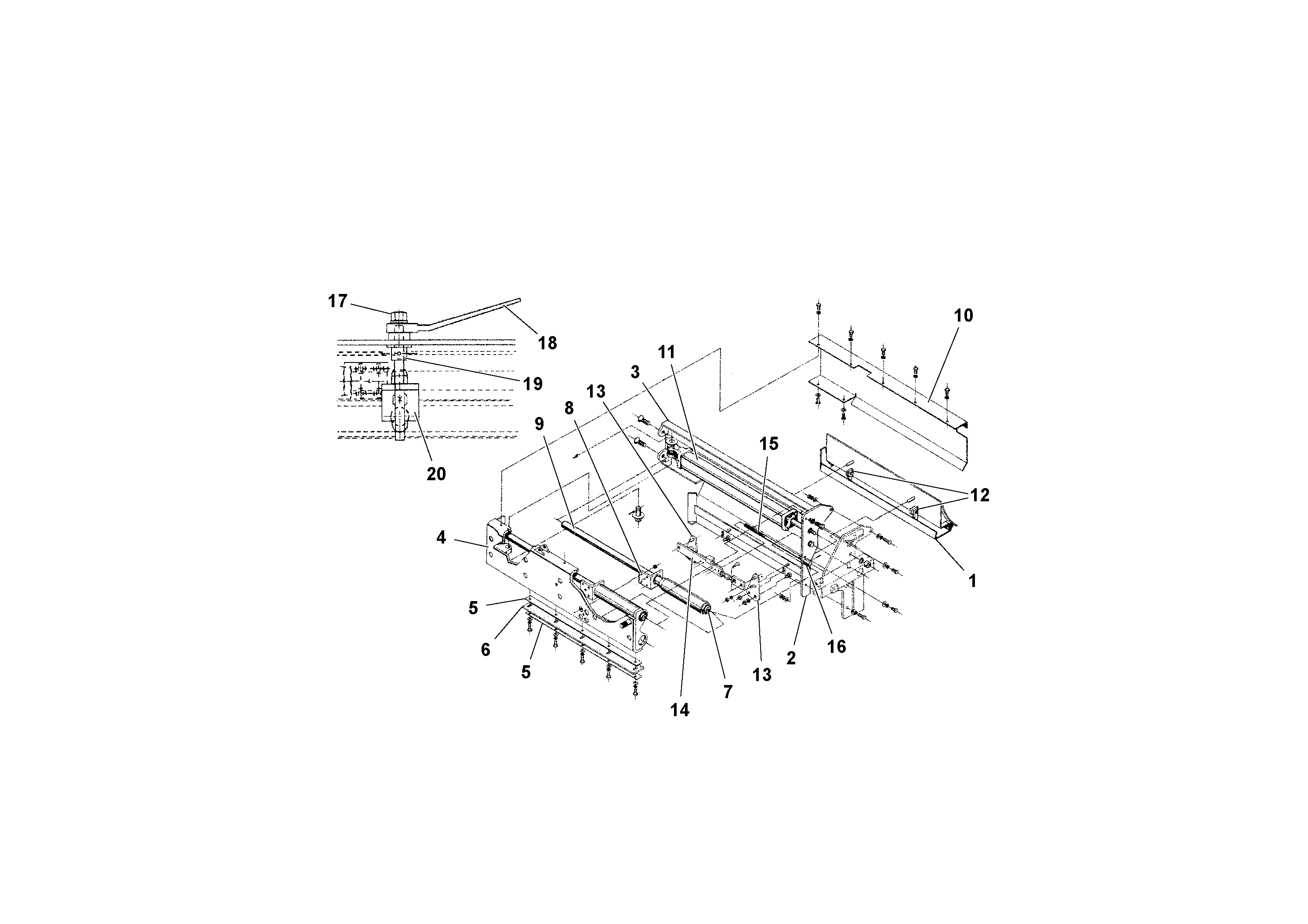 Схема запчастей Volvo 2.5/5B HSE - 105384 Hydraulic Screed Extension Assemblies 