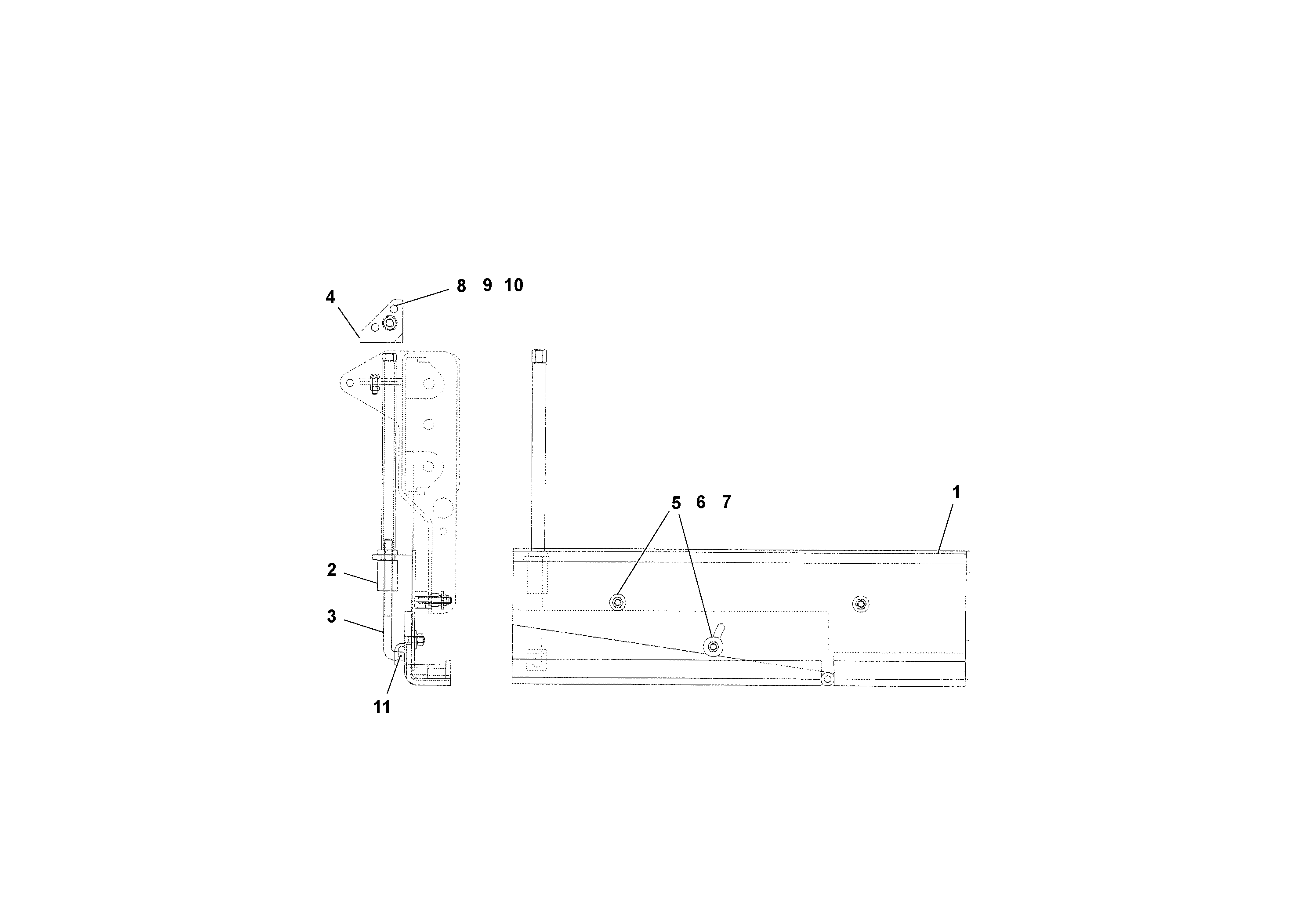 Схема запчастей Volvo 2.5/5B HSE - 55418 Berm Attachment 