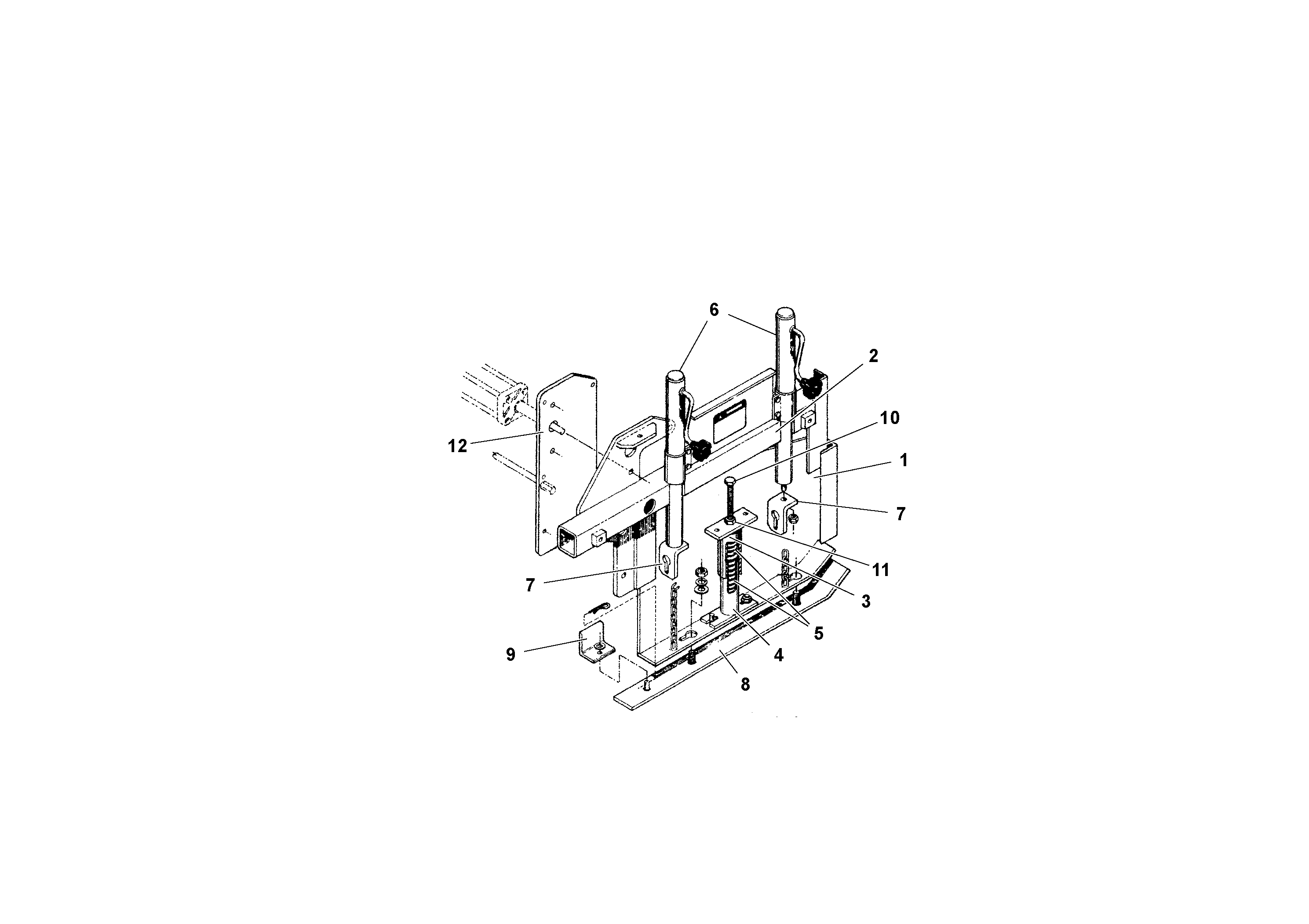 Схема запчастей Volvo 2.5/5B HSE - 55420 Edger Plate Assembly 