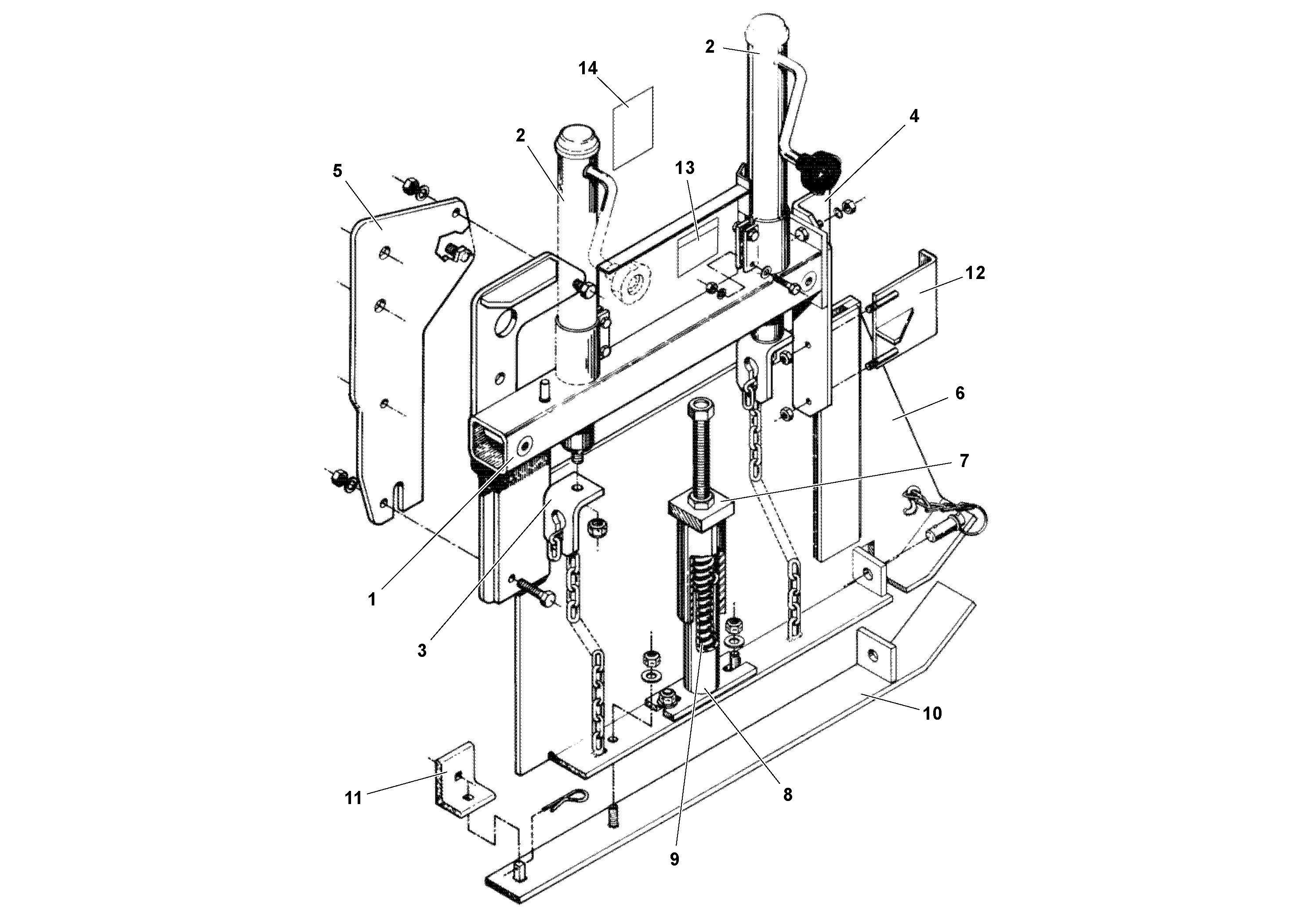 Схема запчастей Volvo 3/6 HSE - 36577 Edger Plate Assembly 