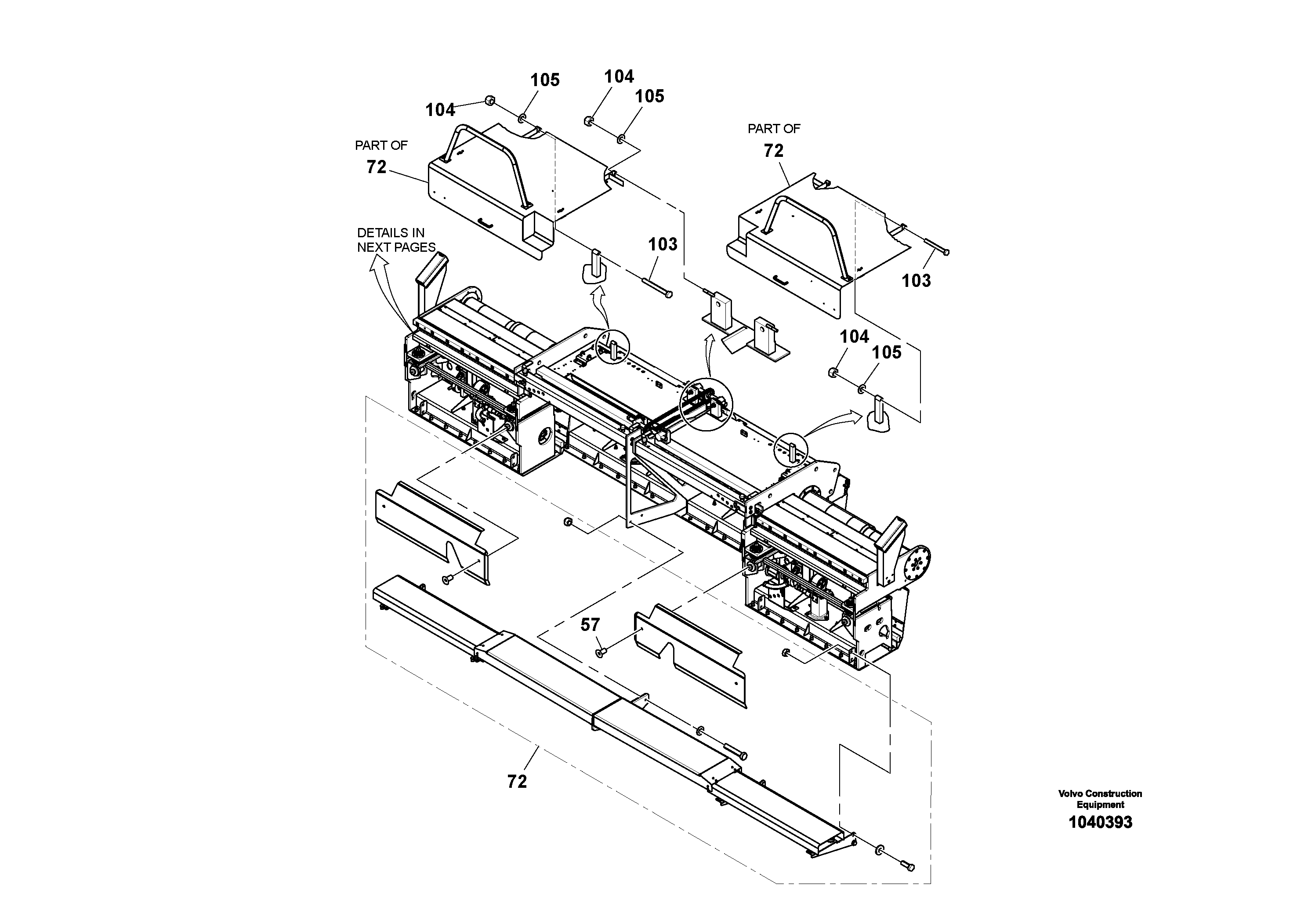 Схема запчастей Volvo OMNI V S/N 0847508049 - - 55290 Screed Combination Assembly 