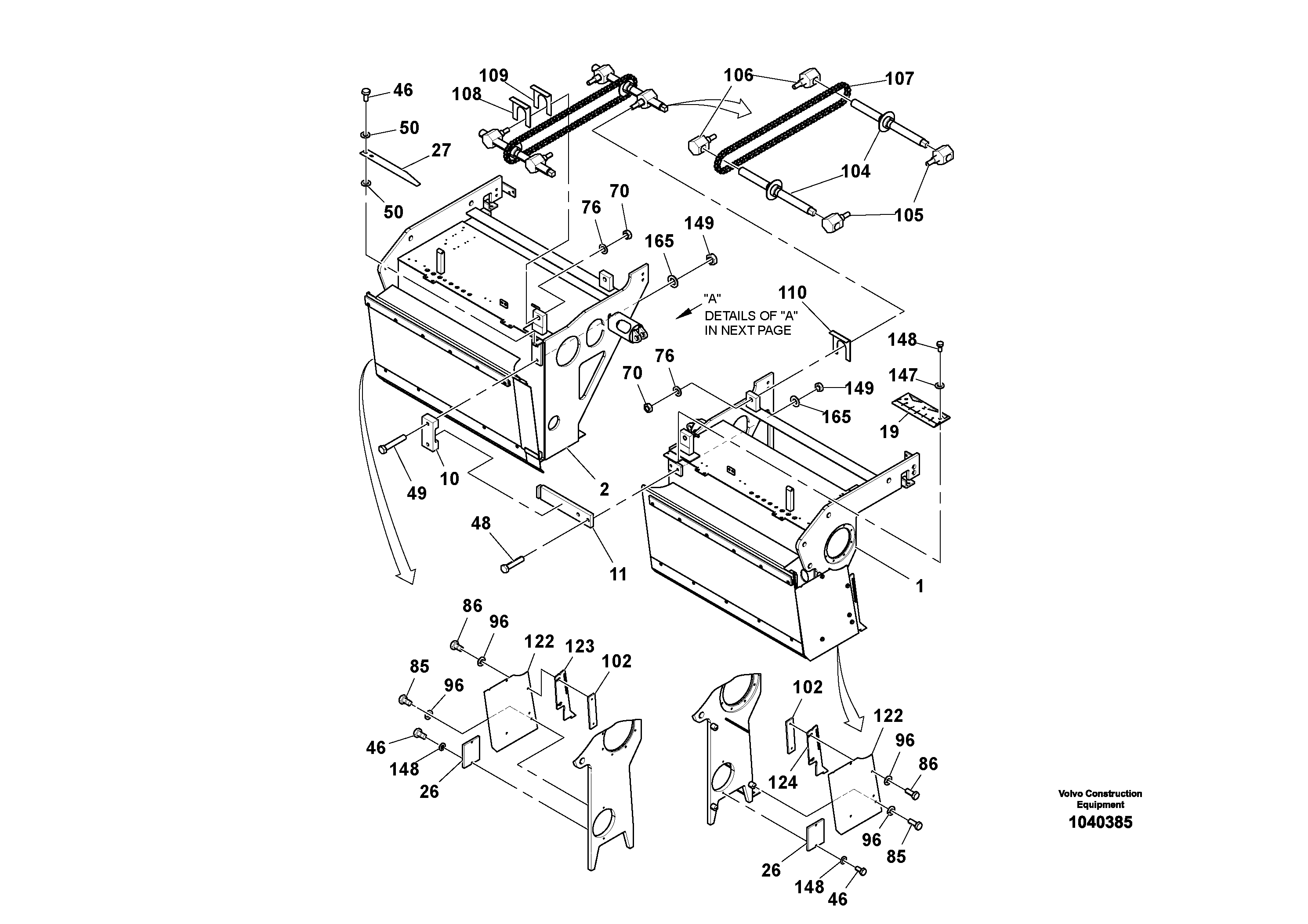 Схема запчастей Volvo OMNI V S/N 0847508049 - - 55292 Basic Screed Assembly 