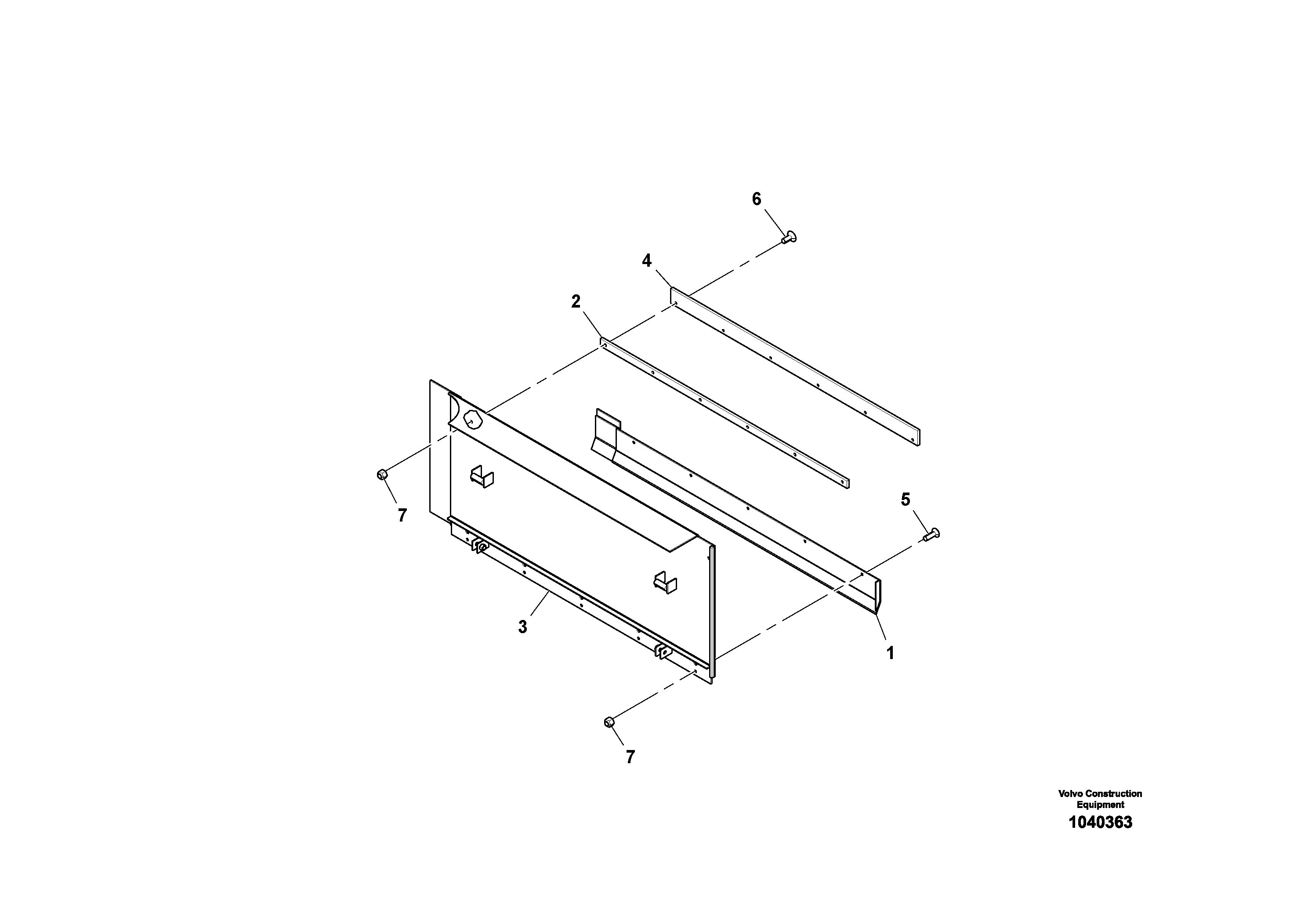 Схема запчастей Volvo OMNI V S/N 0847508049 - - 55295 Tamper - Main Shield Assembly 