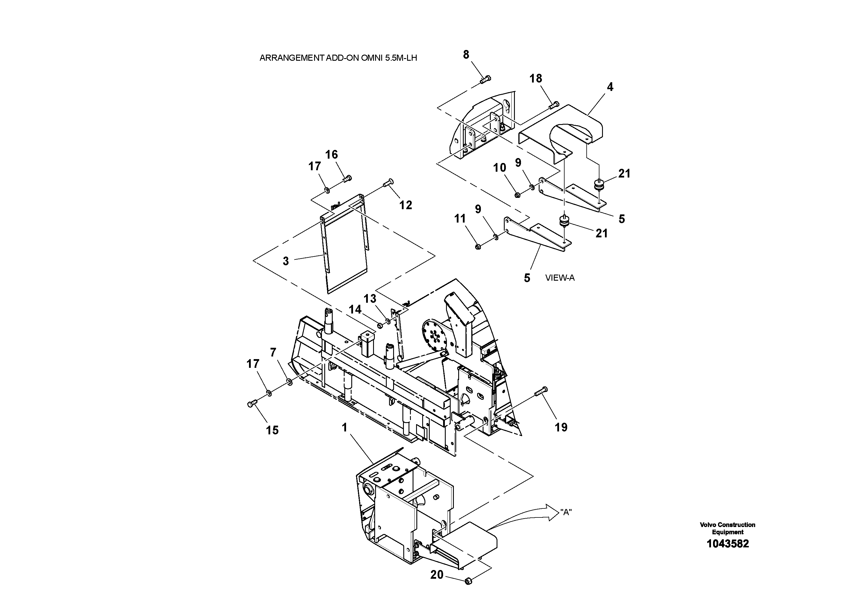 Схема запчастей Volvo OMNI V S/N 0847508049 - - 56285 Add-on Omni Assembly 