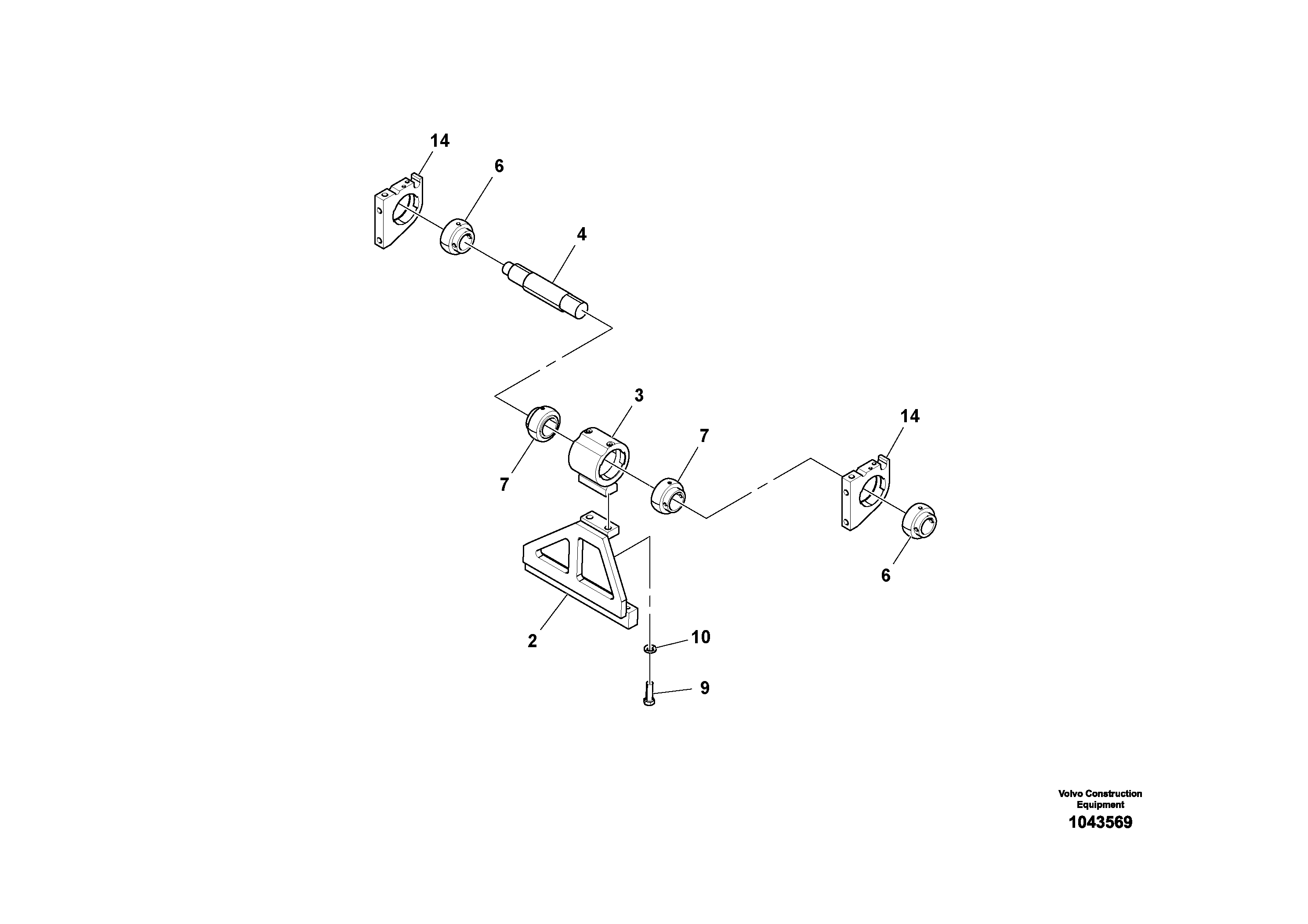 Схема запчастей Volvo OMNI V S/N 0847508049 - - 71285 Tamper Extension Assembly 