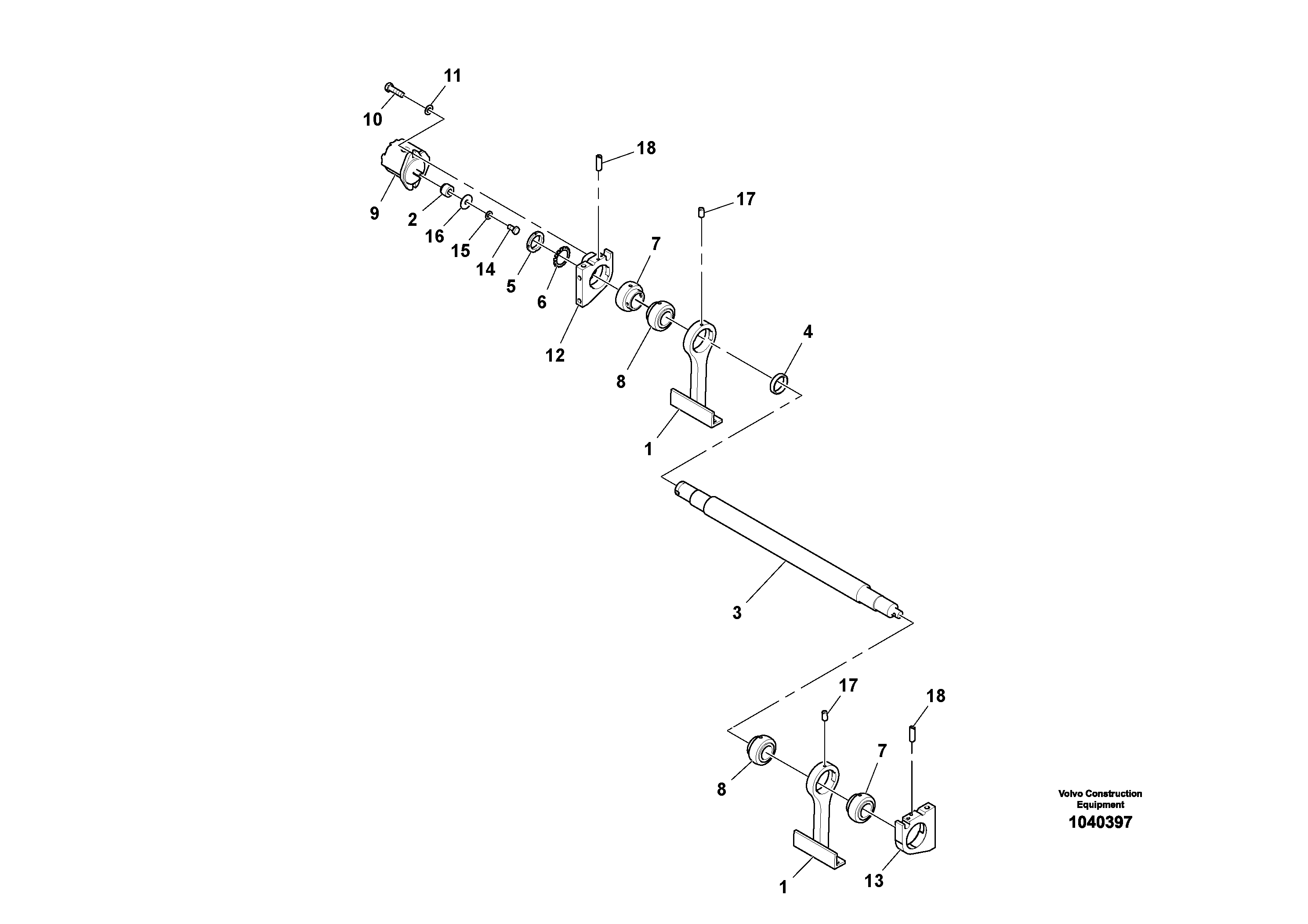 Схема запчастей Volvo OMNI V S/N 0847508049 - - 71286 Tamper Drive - Main Screed Assembly 