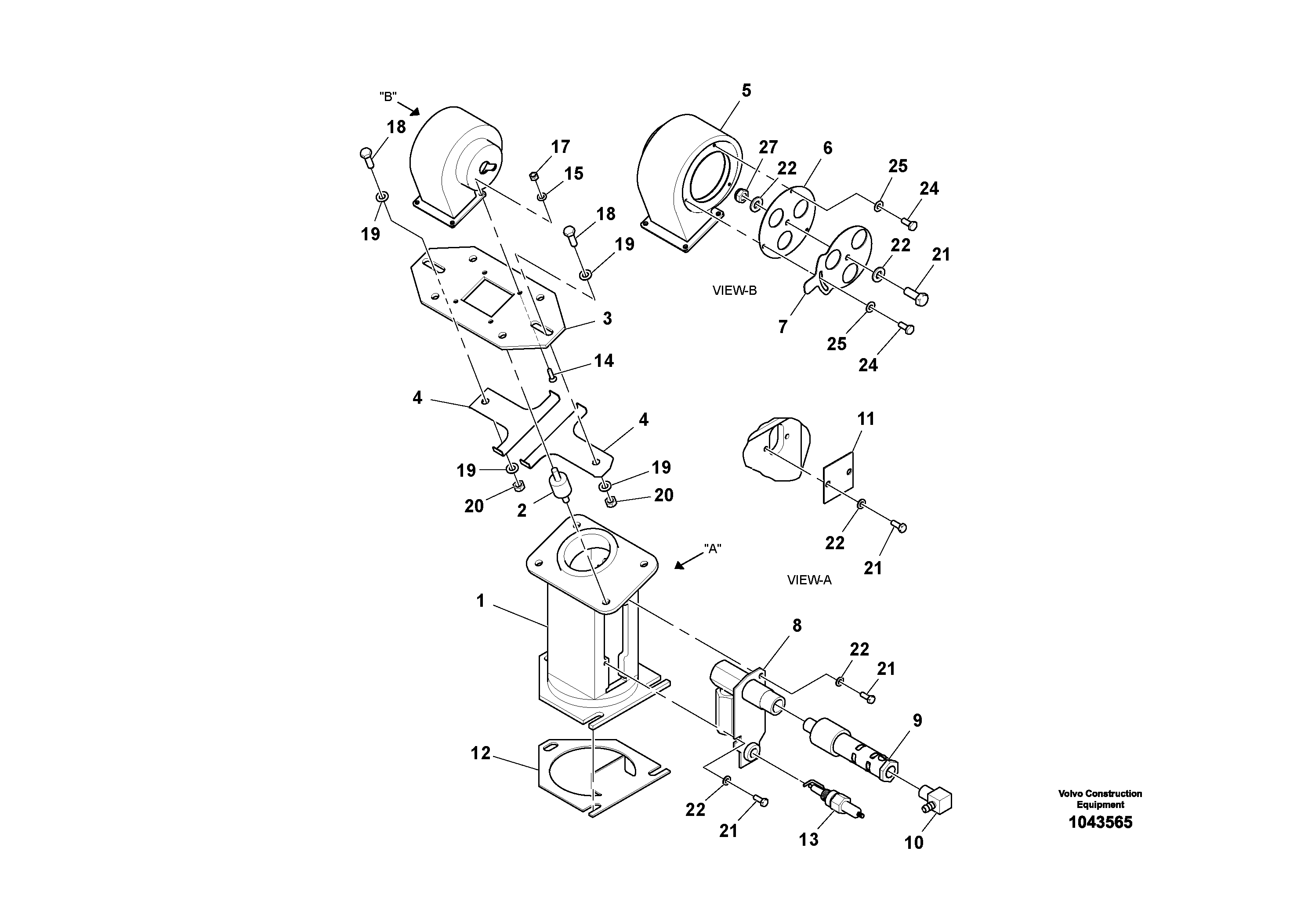 Схема запчастей Volvo OMNI V S/N 0847508049 - - 47595 Burner Assembly 