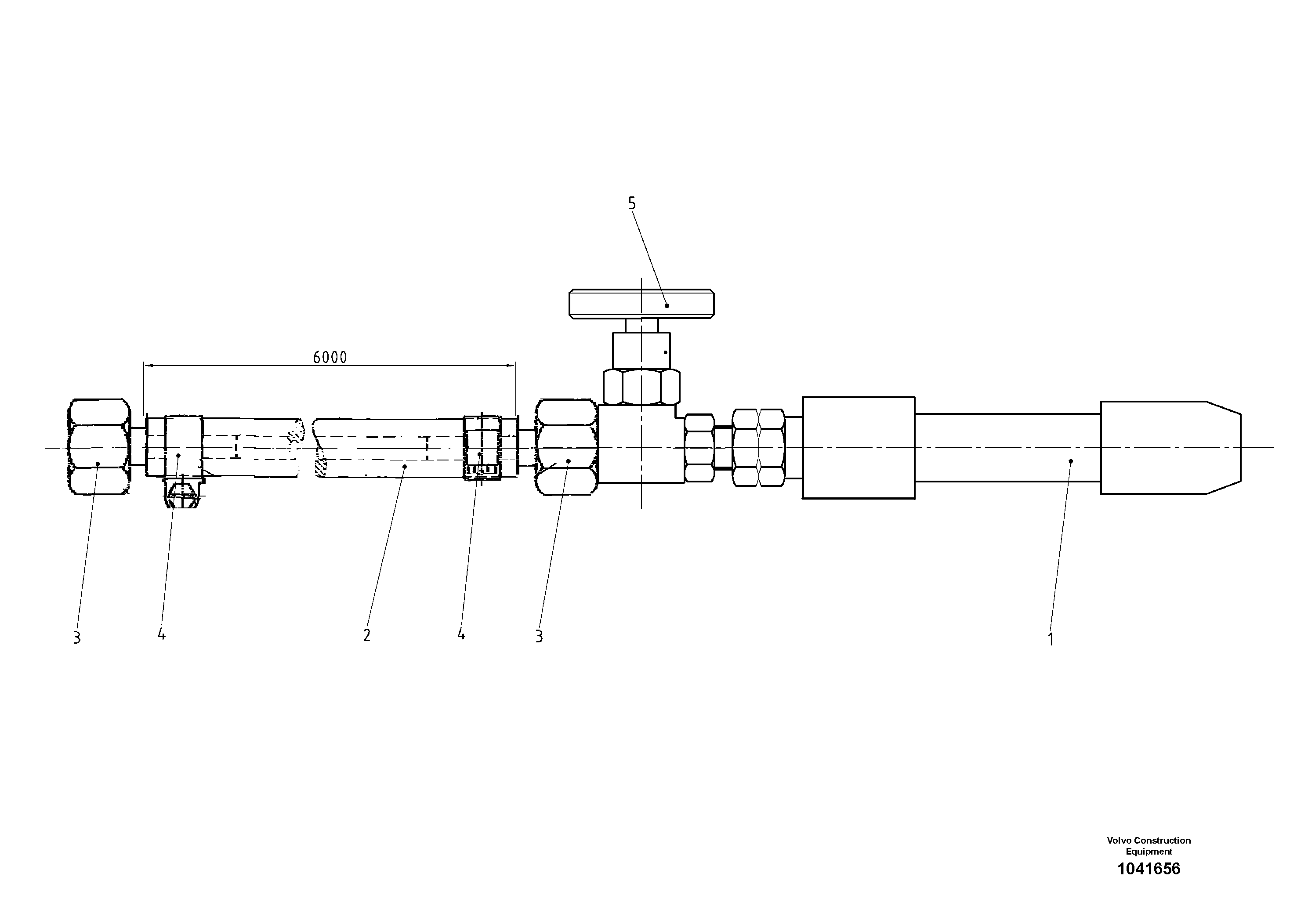 Схема запчастей Volvo VDT 121 VARIO ATT.SCREED 9,0 - 12,0M ABG8820/ABG8820B - 70974 Pilot Burner With Hose 