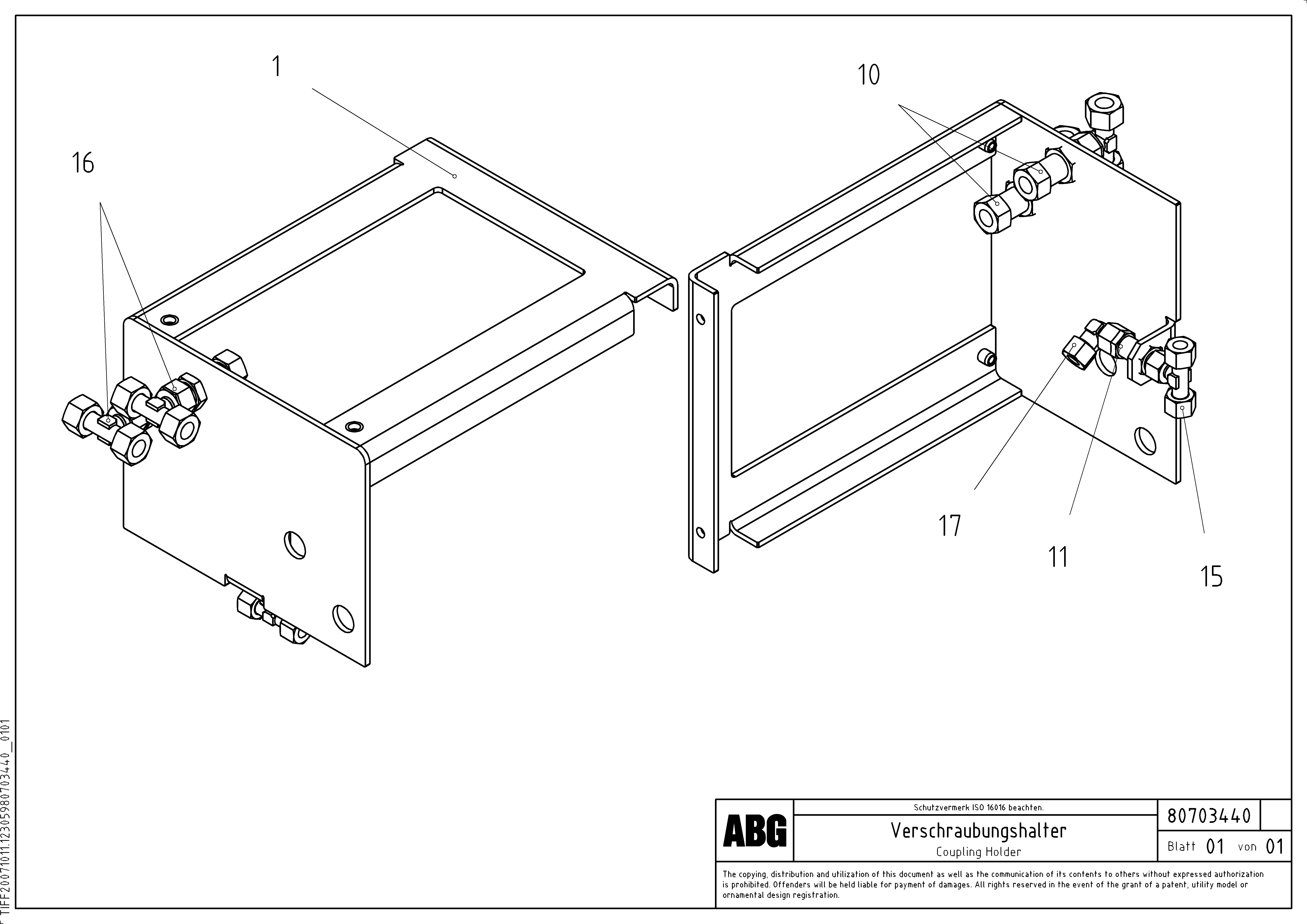 Схема запчастей Volvo VB-V 50 ATT. SCREEDS 2,0 - 5,0M ABG3870 - 79885 Coupling holder 