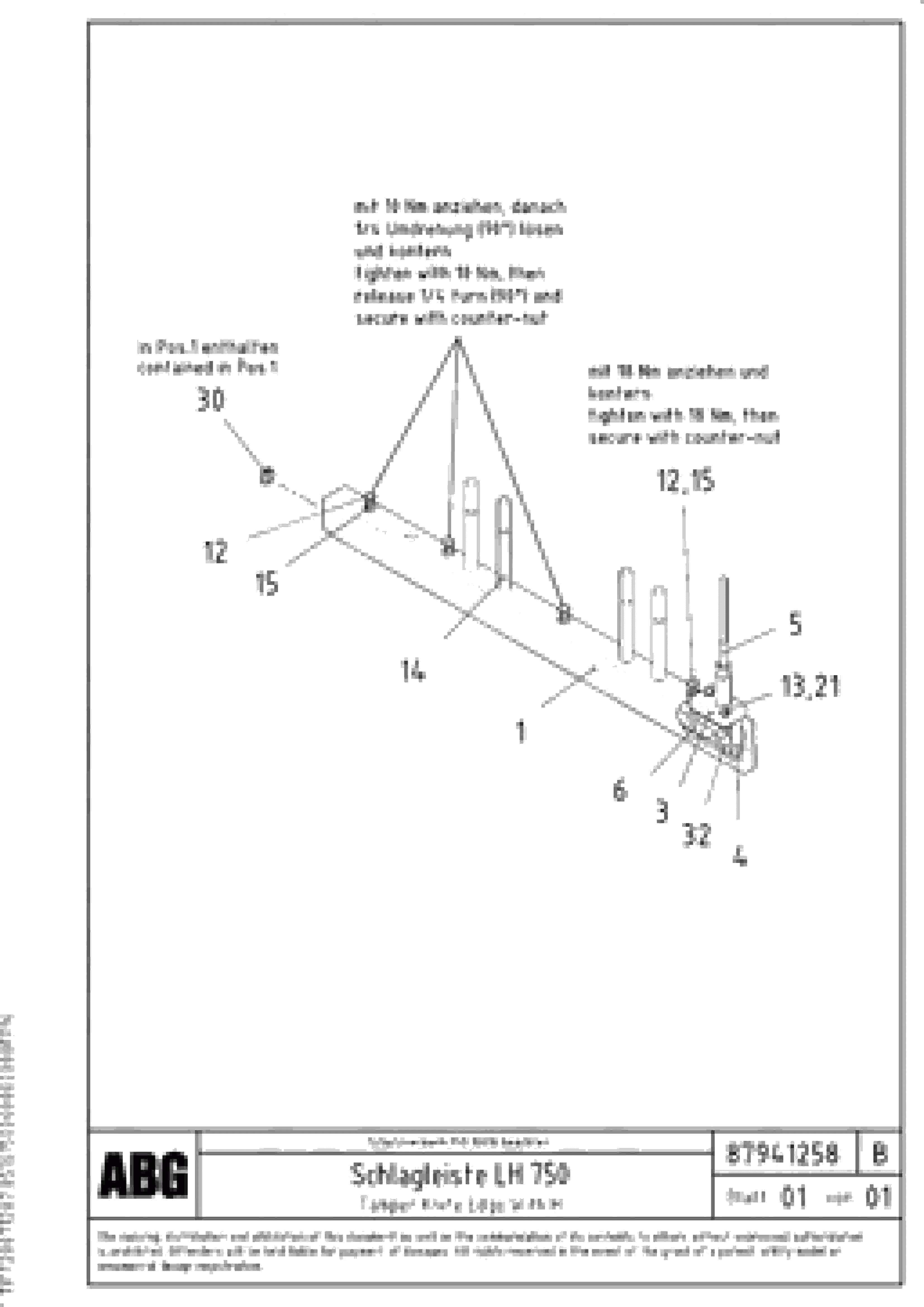 Схема запчастей Volvo OMNI 1021 ATT. SCREEDS 3,0 - 9,0M PF6110 PF6160/PF6170 - 88459 Tamper knife edge with heat for extension 