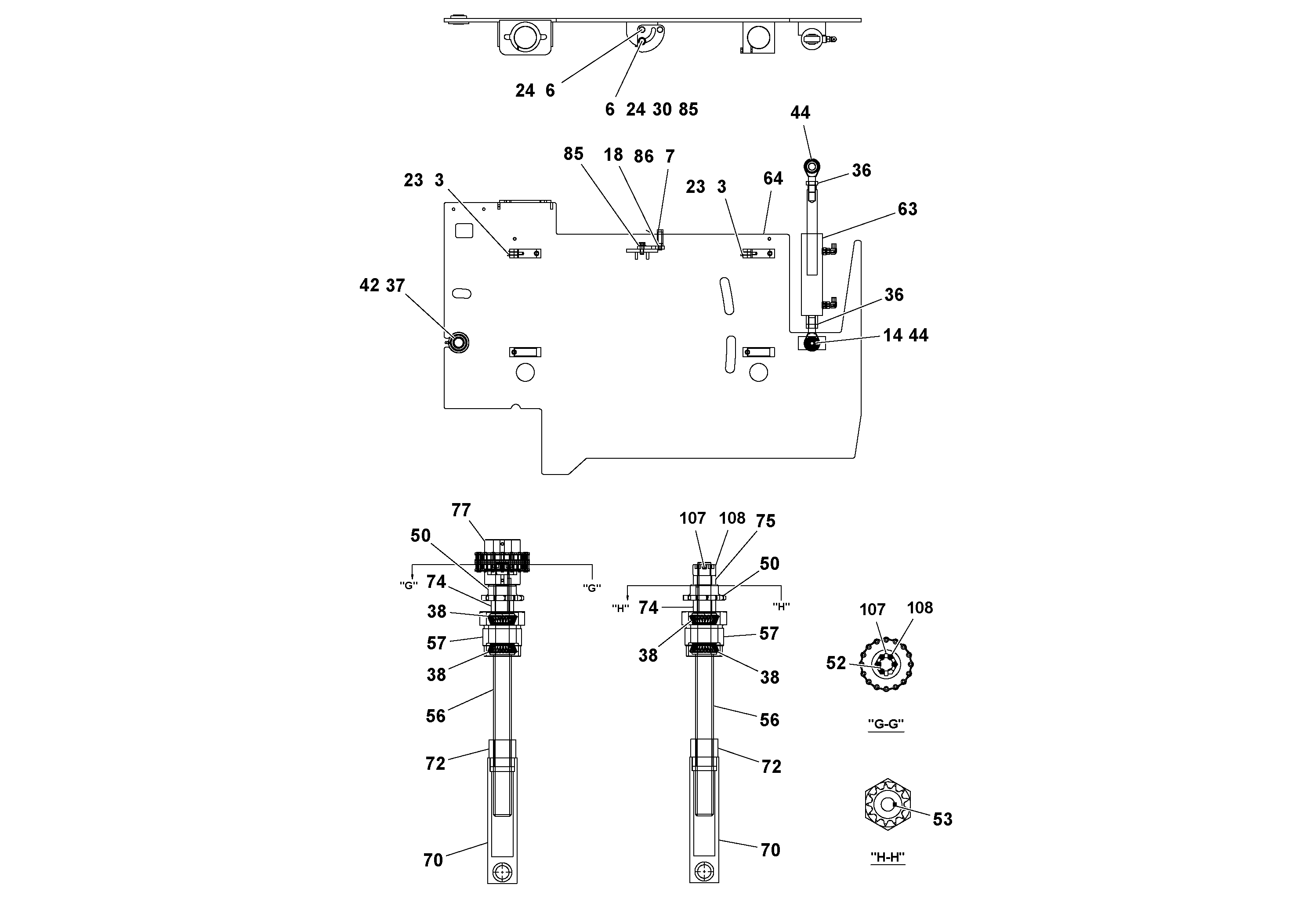 Схема запчастей Volvo Ultimat - 47182 4 Extension Asssembly ULTIMAT 16 ULTIMAT 8/16