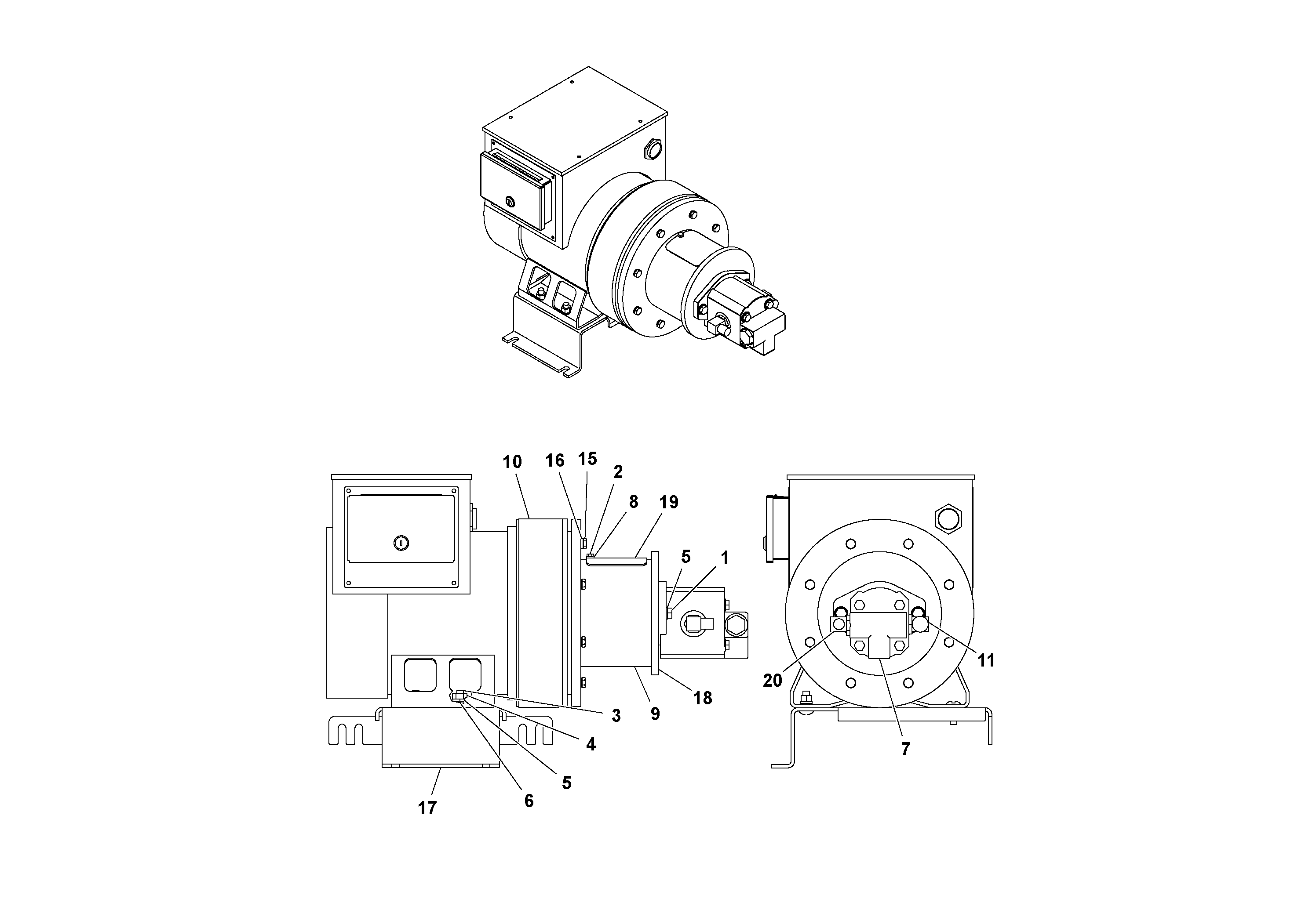 Схема запчастей Volvo Ultimat - 19124 Alternator Assembly ULTIMAT 20 ULTIMAT 10/20