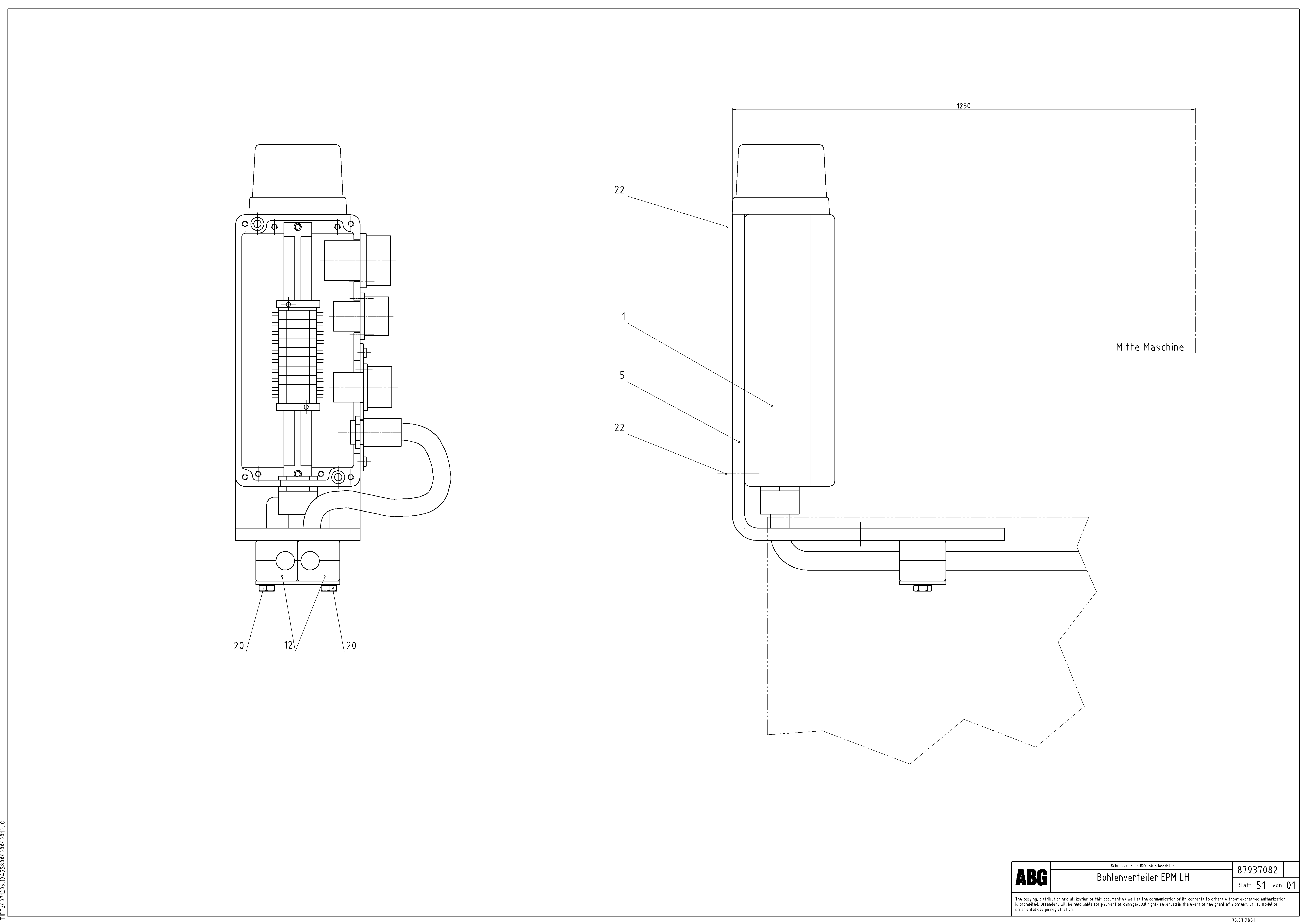 Схема запчастей Volvo VB 88 GTC - 69862 Distribution box on screed for EPM (Electronic Paver Management) VB 88 GTC ATT. SCREEDS 3,0 -10,0M ABG6820, ABG7820/ABG7820B