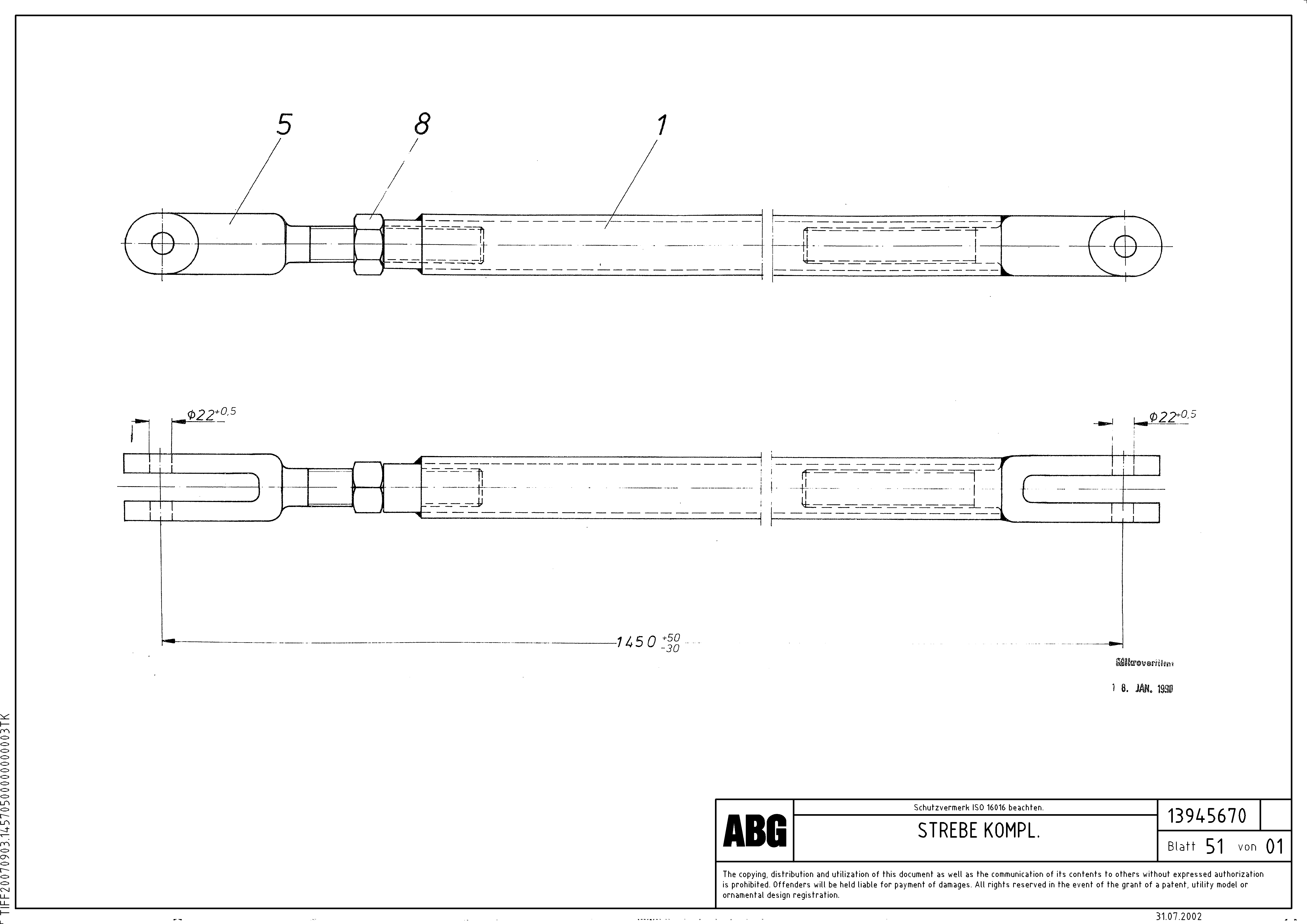 Схема запчастей Volvo VB 88 GTC - 76304 Prop assembly for auger extension VB 88 GTC ATT. SCREEDS 3,0 - 9,0M ABG6870