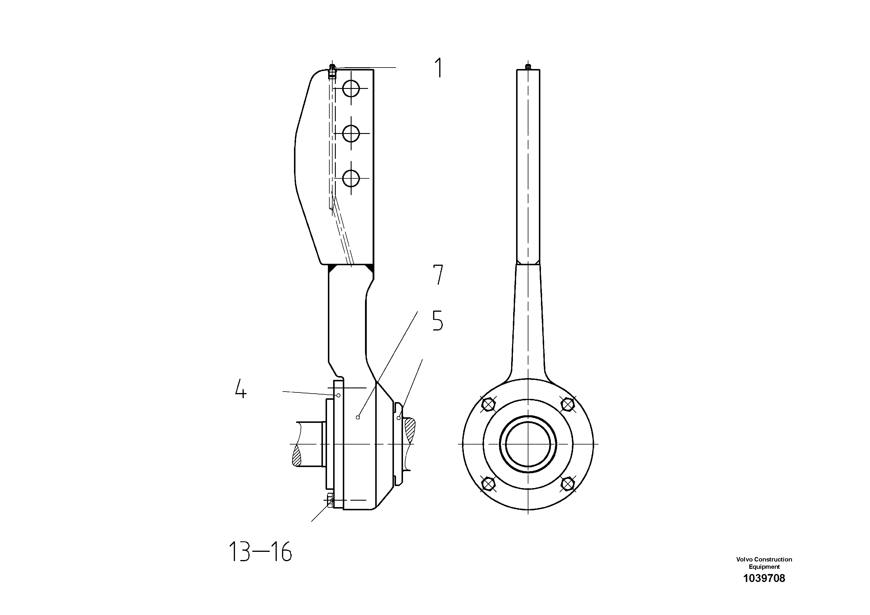 Схема запчастей Volvo VDT 121 - 98431 Outer auger bearing for auger extension VDT 121 ATT. SCREED 2,5 - 9,0 M ABG7820/ABG7820B