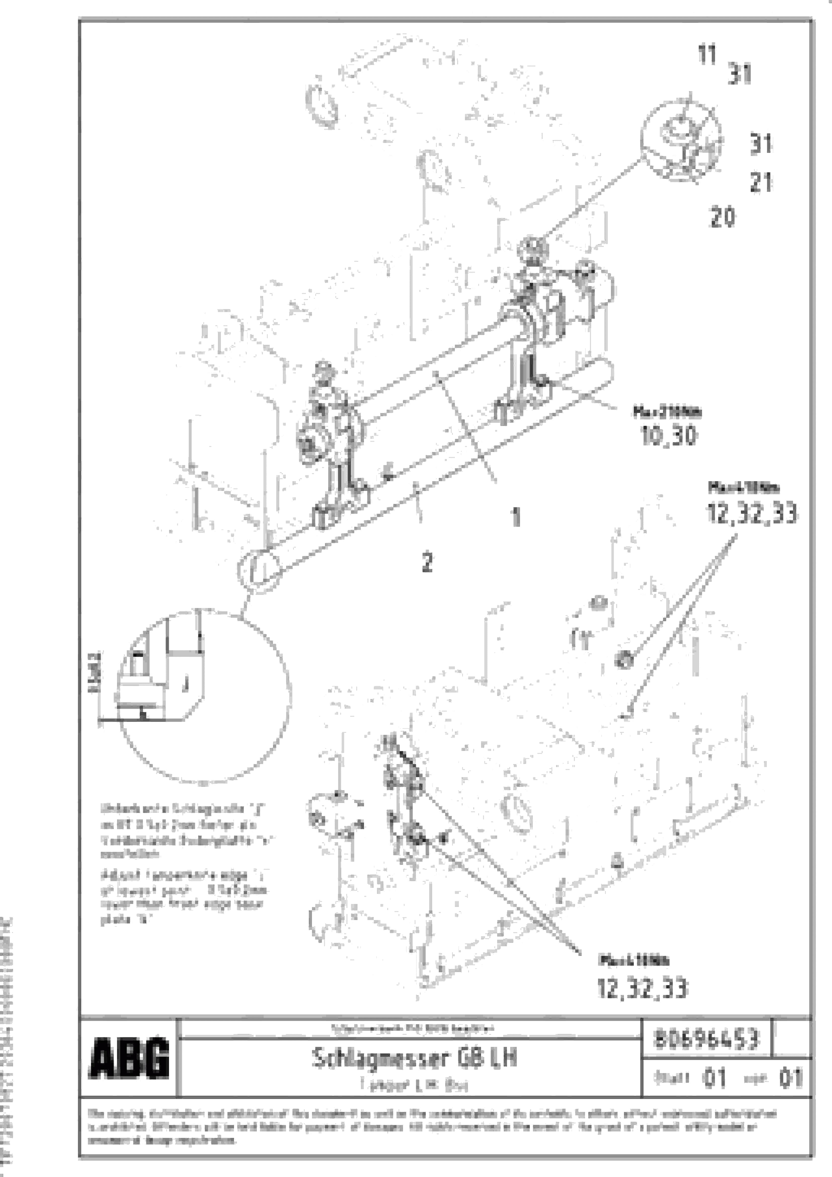 Схема запчастей Volvo VB-T 78 GTC - 62965 Tamper for basic screed VB-T 78 GTC ATT. SCREEDS 2,5 - 8,0M ABG5820