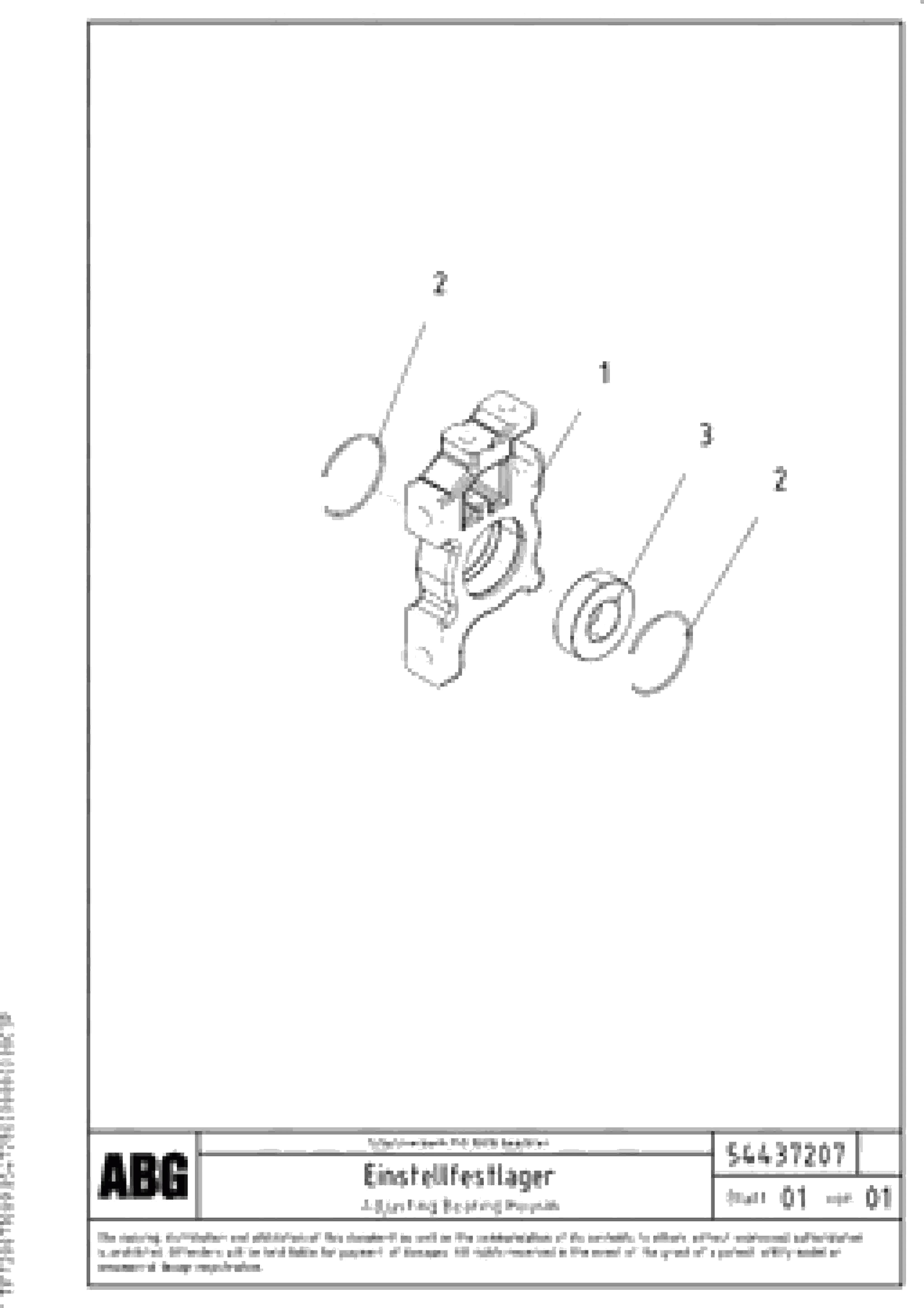 Схема запчастей Volvo VB 89 ETC - 72131 Adjusting bearing housing for extension VB 89 ETC ATT. SCREEDS 3,0 - 9,0M ABG7820, ABG7820B