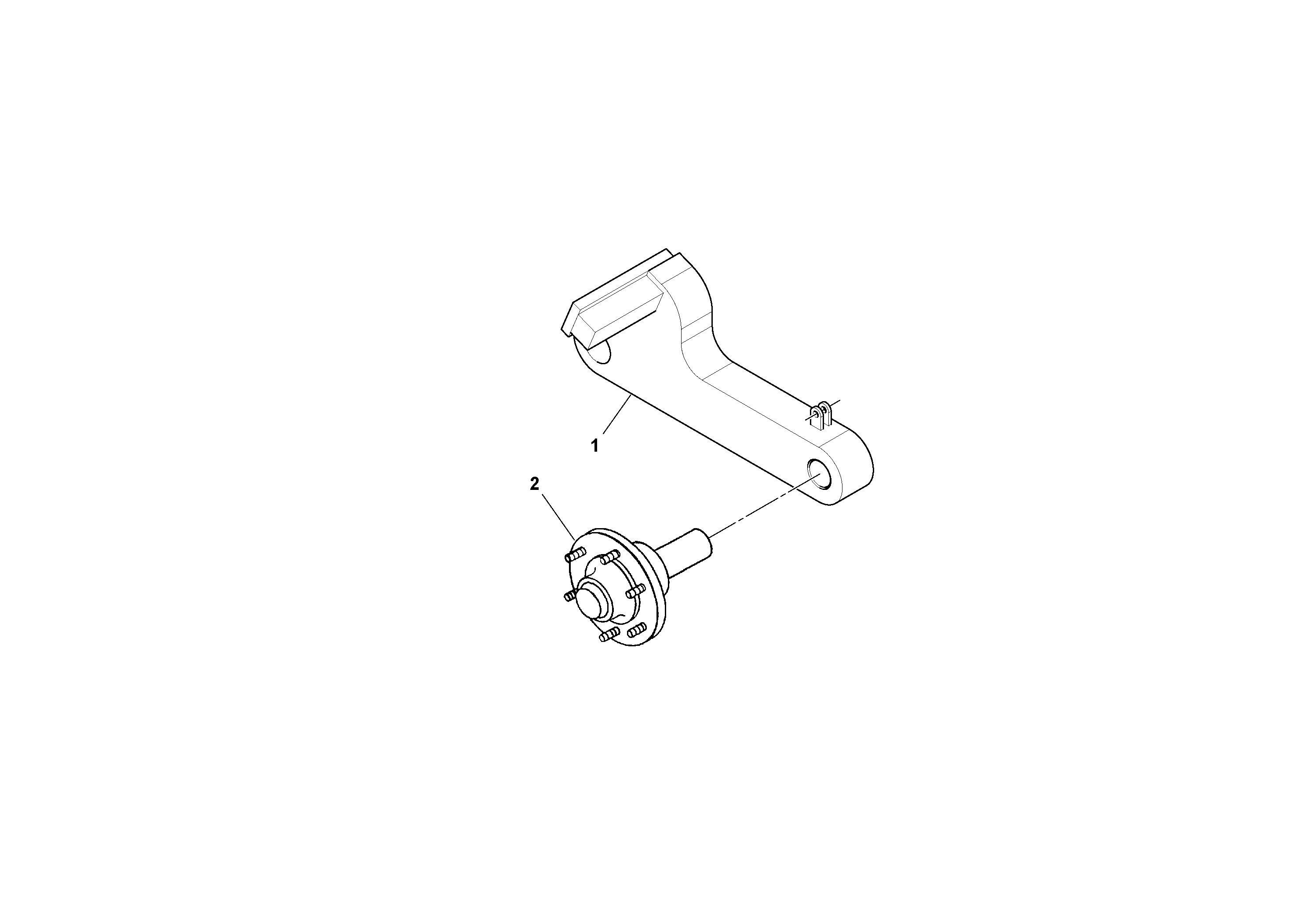Схема запчастей Volvo PT125R S/N 197470- - 56414 Arm Assembly 
