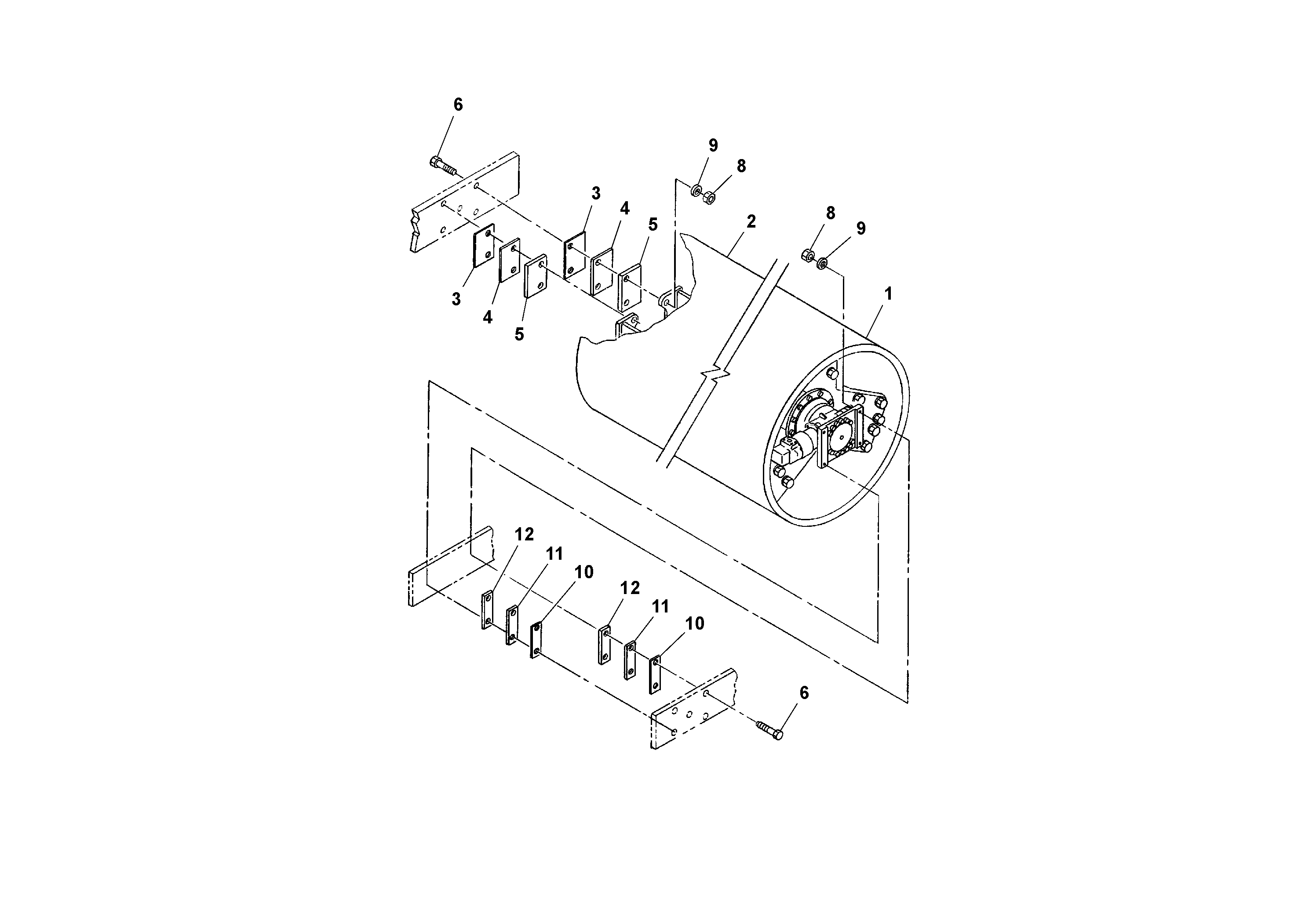 Схема запчастей Volvo DD90/DD90HF S/N 197375 - - 93010 Drum Installation 