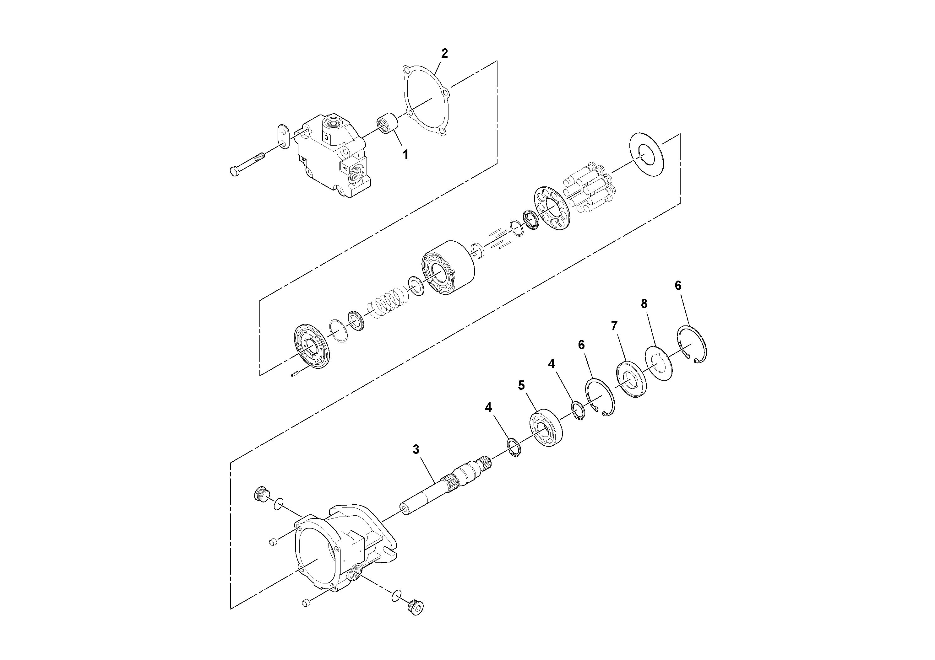 Схема запчастей Volvo DD90/DD90HF S/N 197375 - - 94548 Vibration Motor 