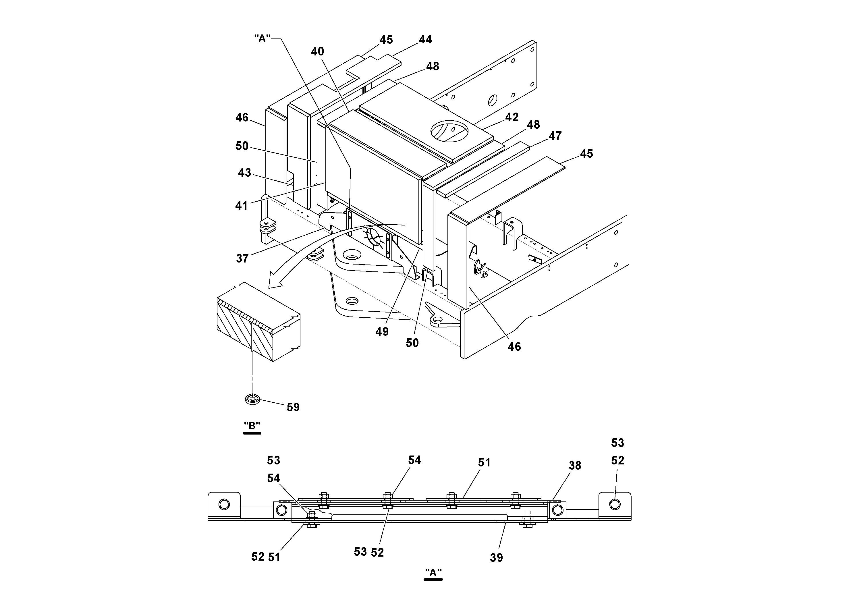 Схема запчастей Volvo DD90/DD90HF S/N 197375 - - 98794 Engine Cowling Installation 