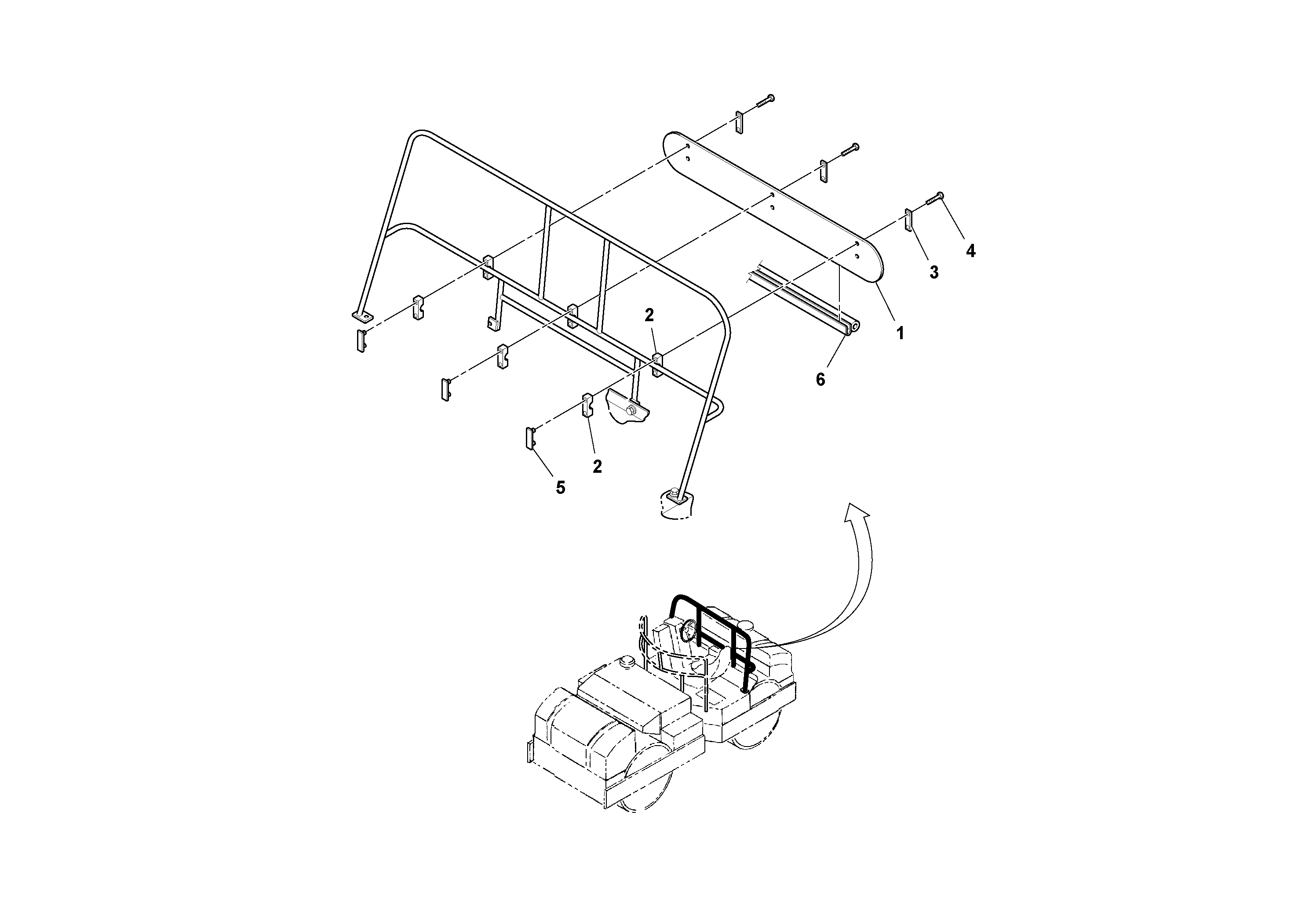 Схема запчастей Volvo DD90/DD90HF S/N 197375 - - 99964 Spray Shield Installation 