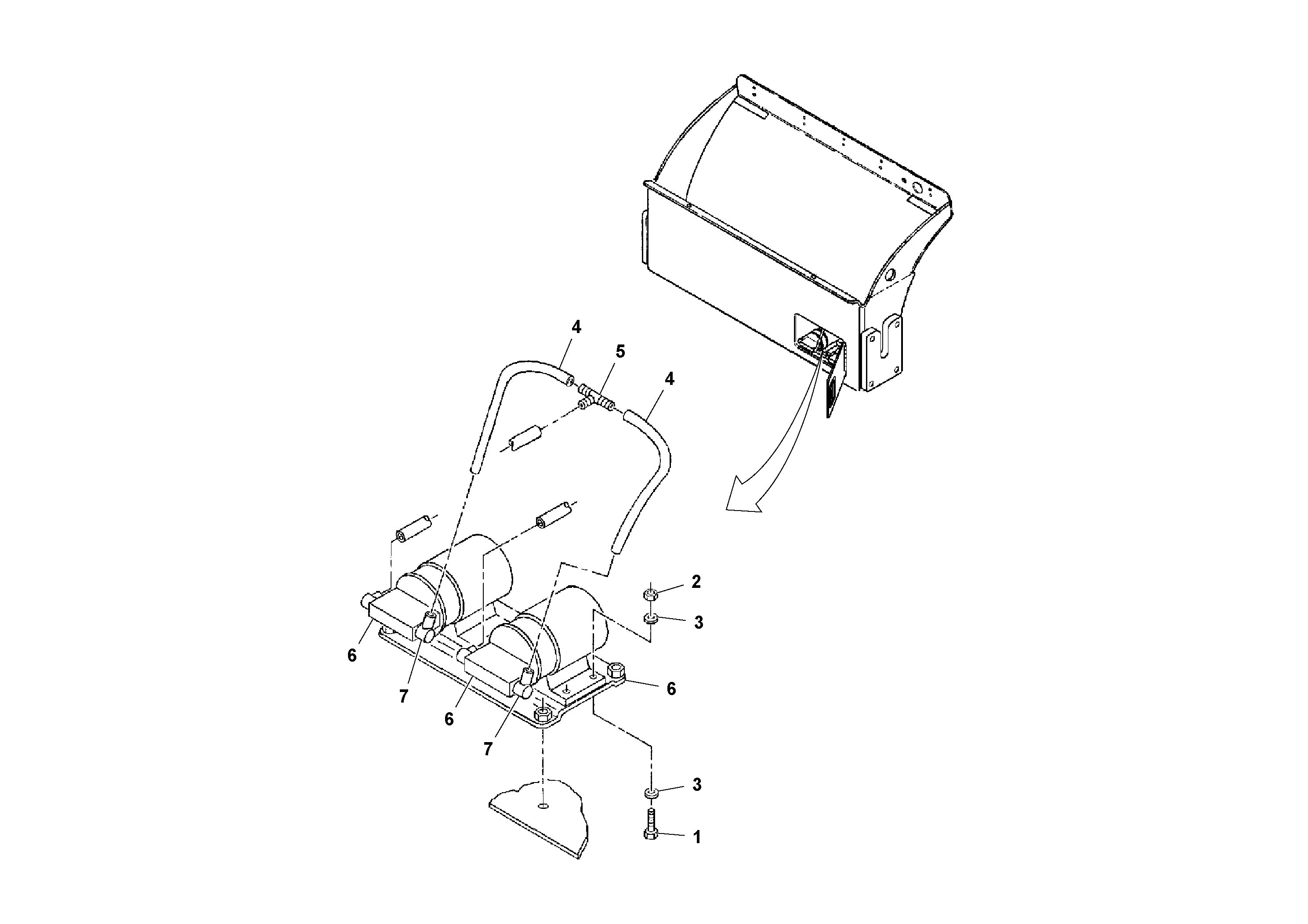 Схема запчастей Volvo DD90/DD90HF S/N 197375 - - 93904 Water Pump Installation 