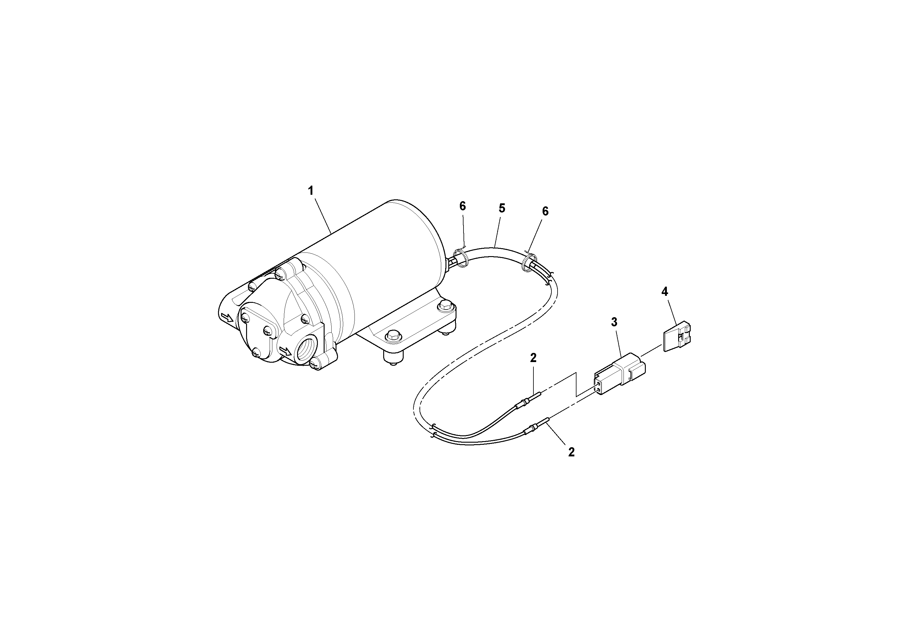 Схема запчастей Volvo DD90/DD90HF S/N 197375 - - 94511 Водяной насос в сборе 