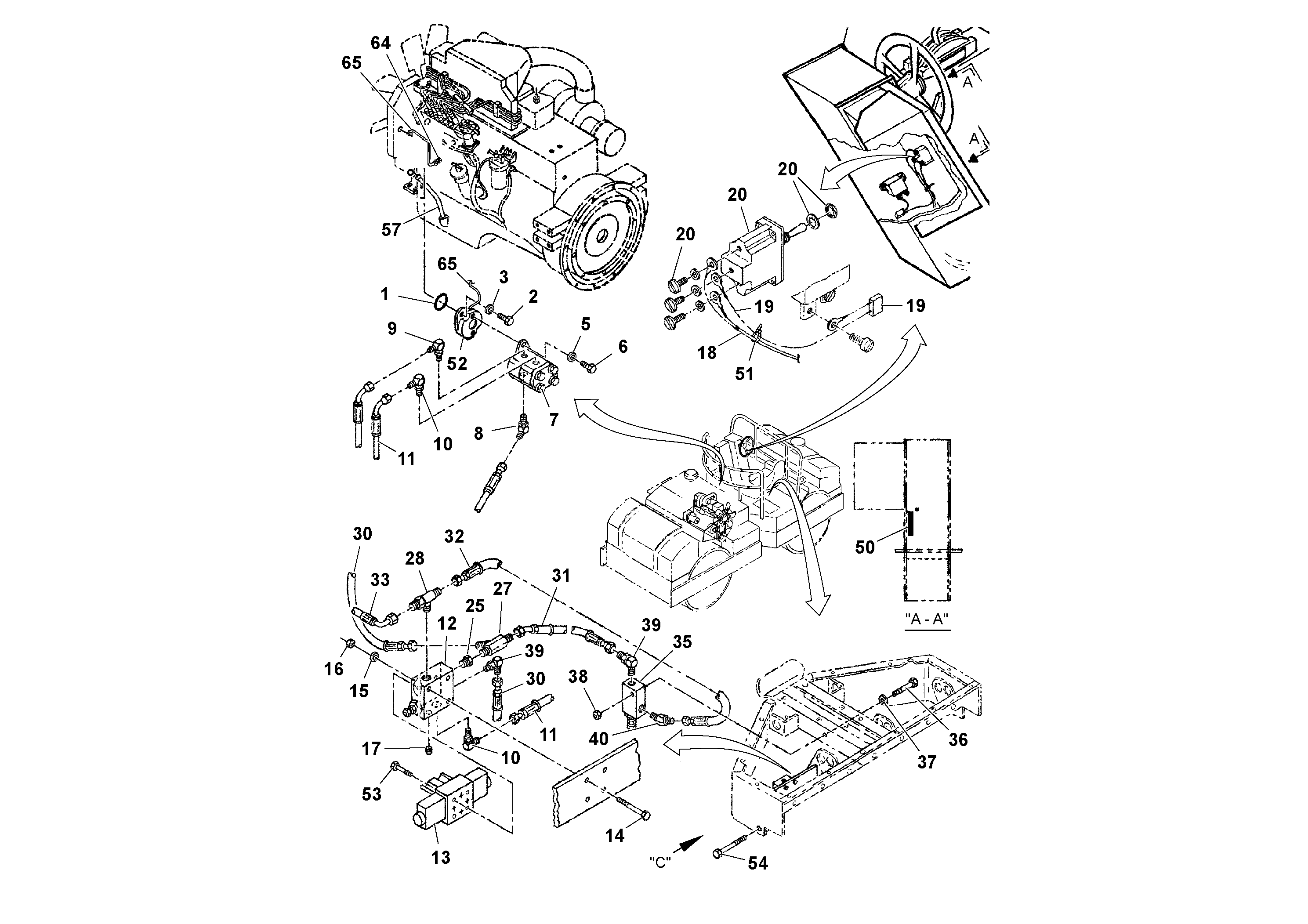 Схема запчастей Volvo DD90/DD90HF S/N 197375 - - 97202 Edge Compactor/Cutter Installation 