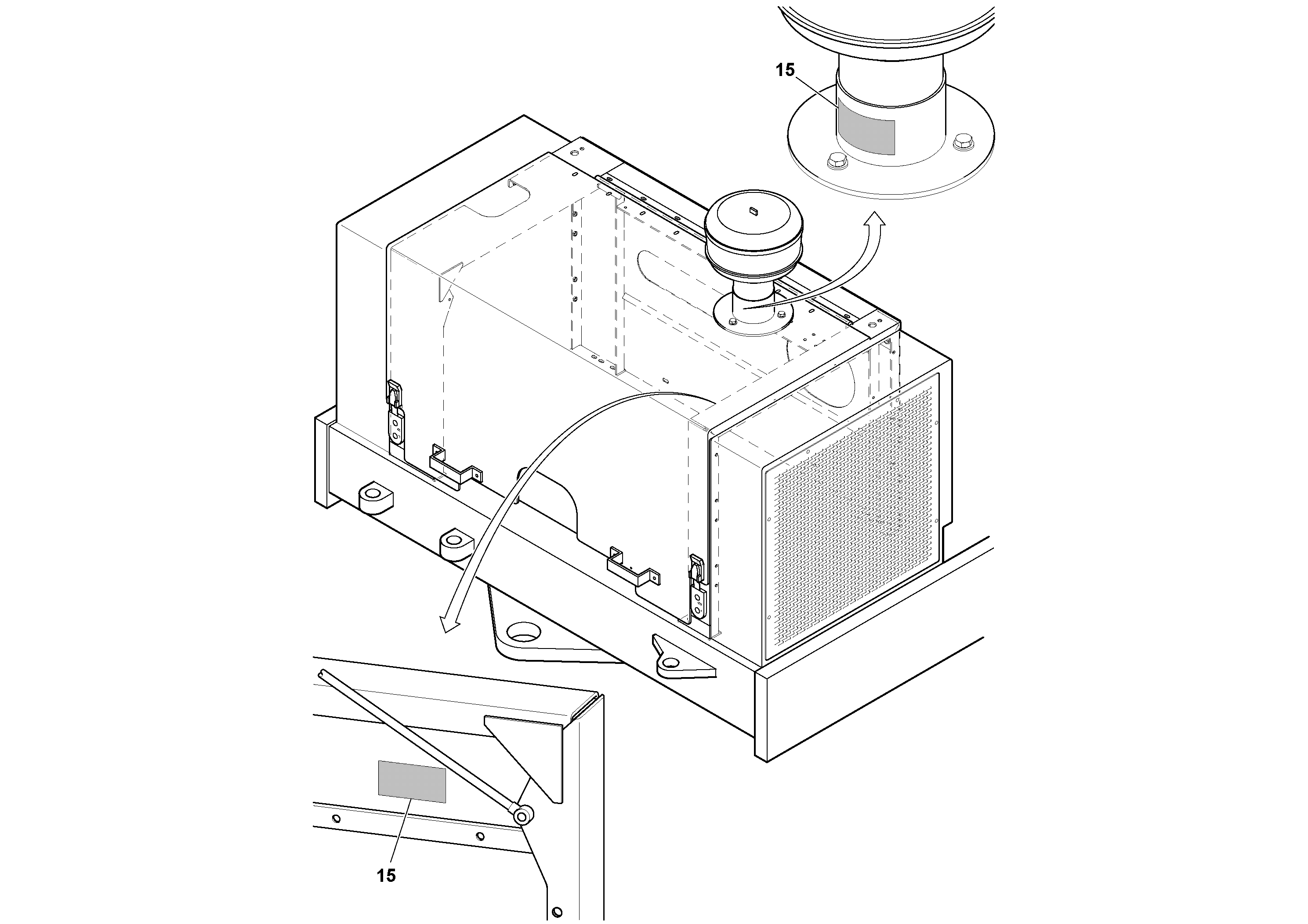 Схема запчастей Volvo DD90/DD90HF S/N 197375 - - 99075 Grid Heater Installation 