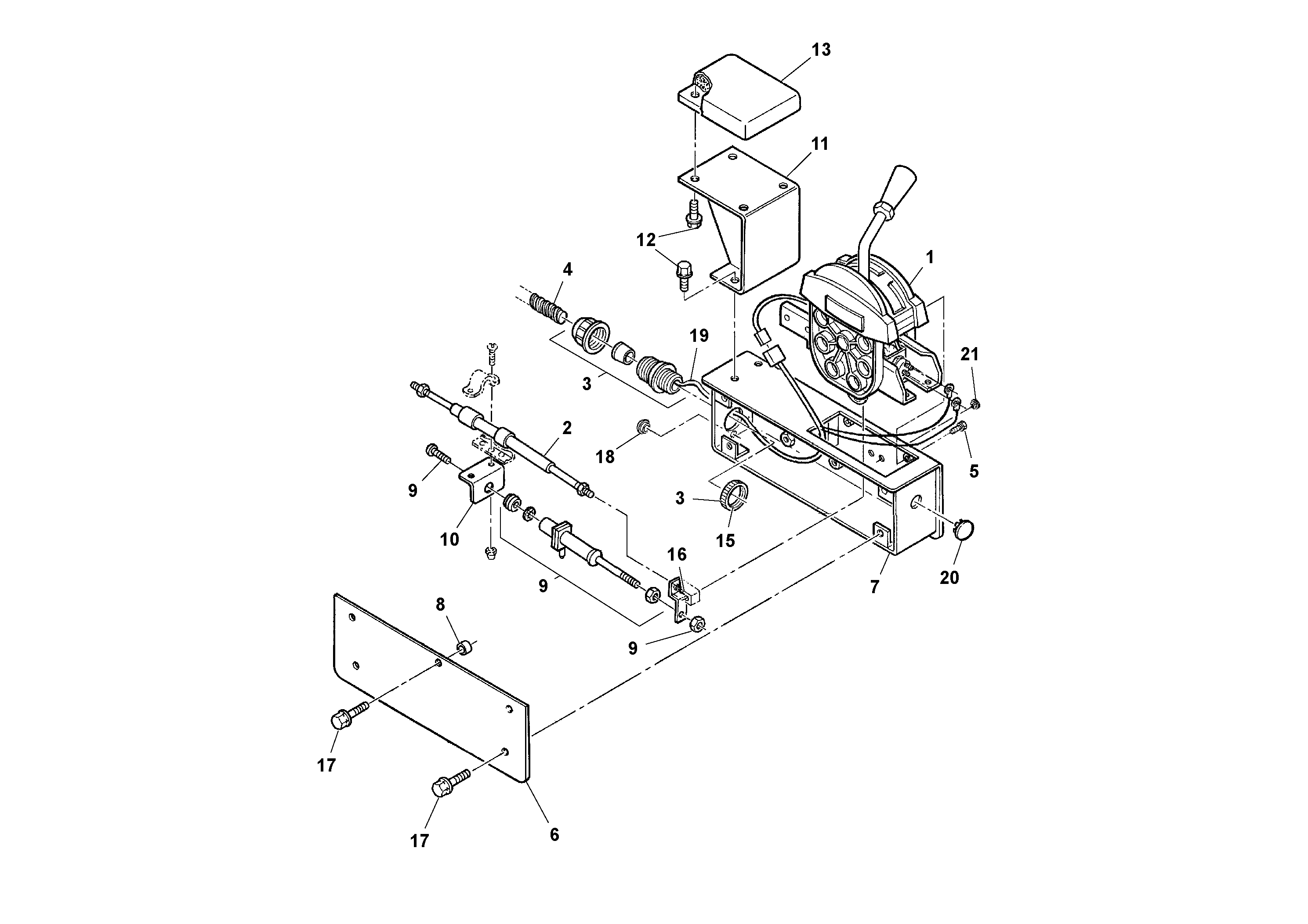 Схема запчастей Volvo DD90/DD90HF S/N 197375 - - 93647 F-stop-r Control Assembly 